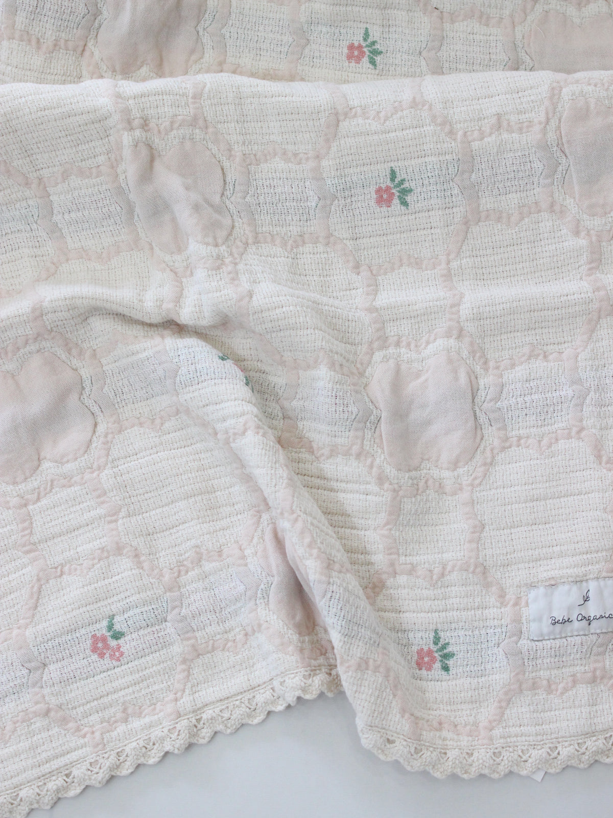 Bebe Organic  Cleo Blanket  Vintage Wallpaper Floral