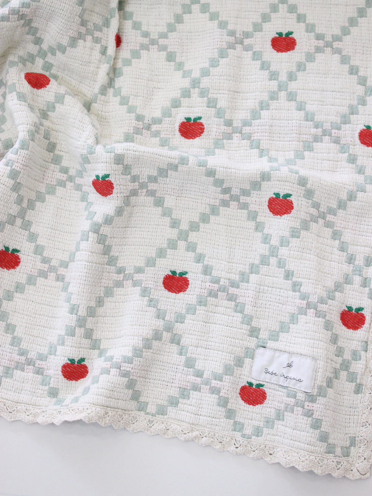 Bebe Organic  Apple Blanket  Patchwork