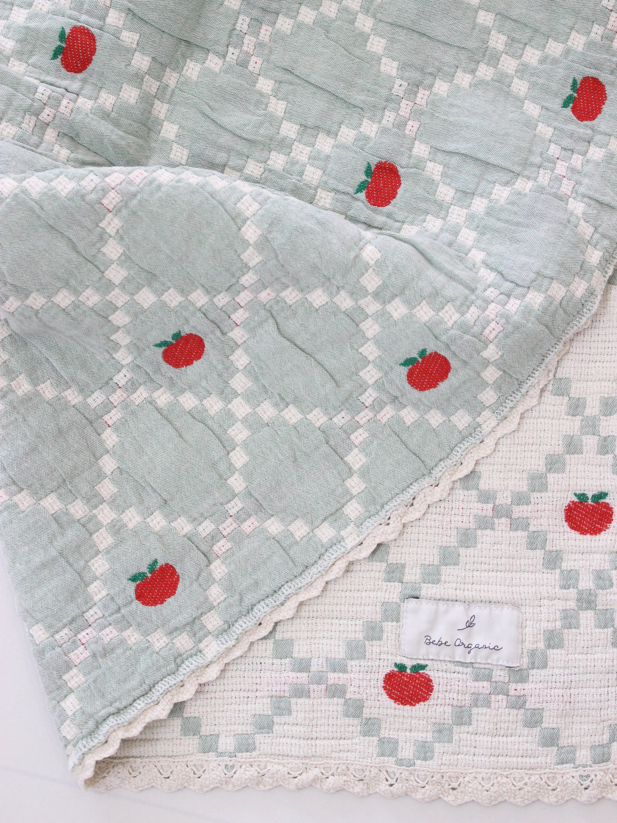 Bebe Organic  Apple Blanket  Patchwork