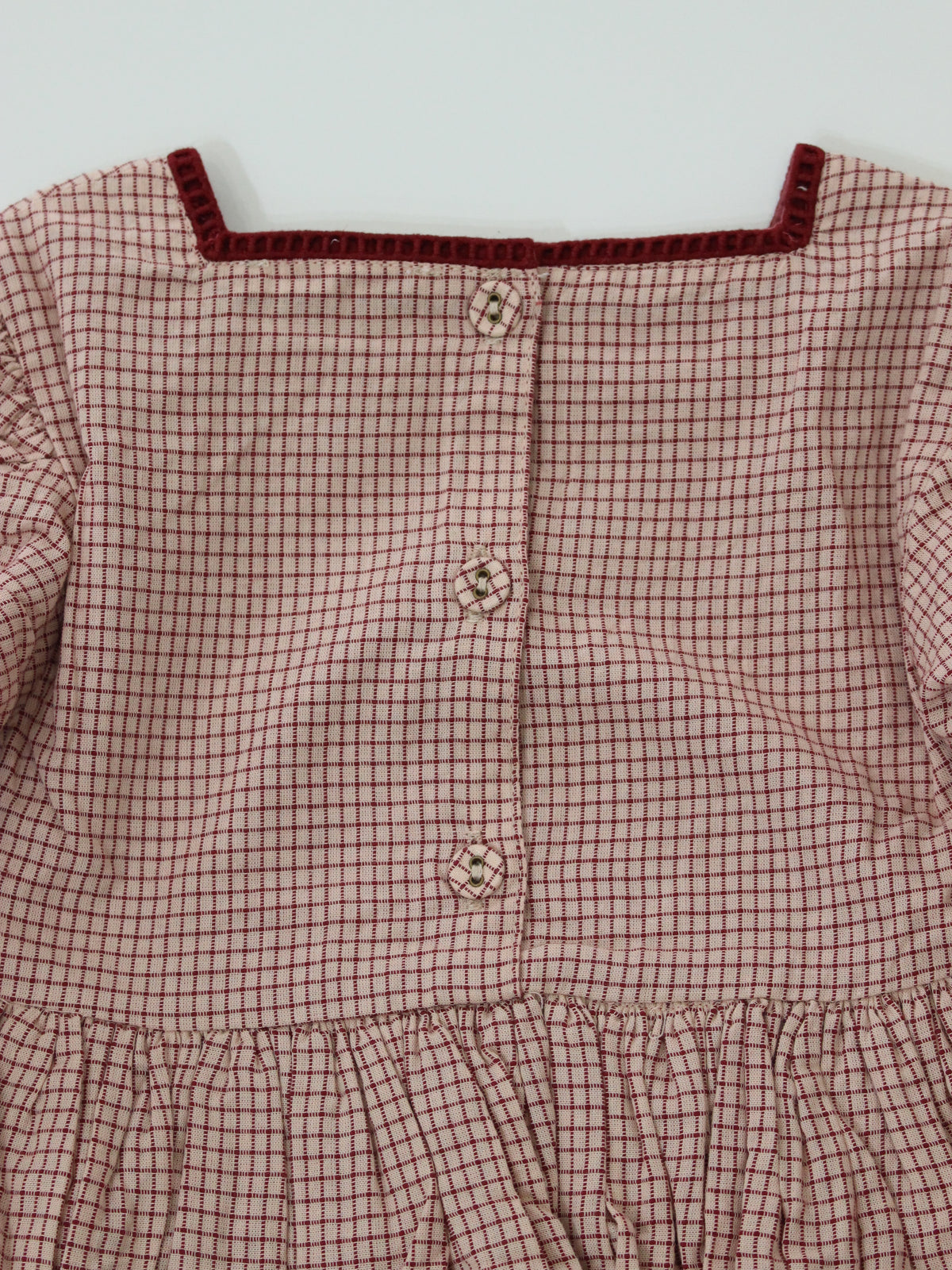 BONJOUR DIARY  Embroidered dress Nude check