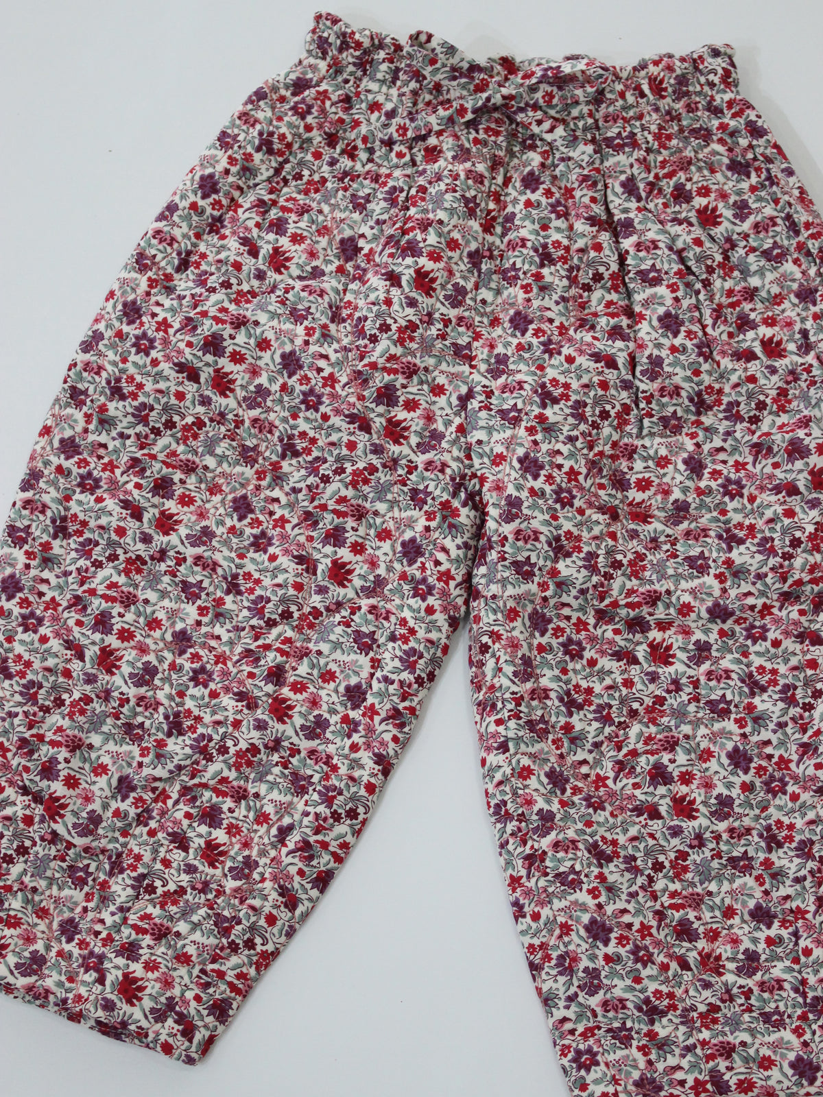 BONJOUR DIARY  Quilted pant Flowers field print