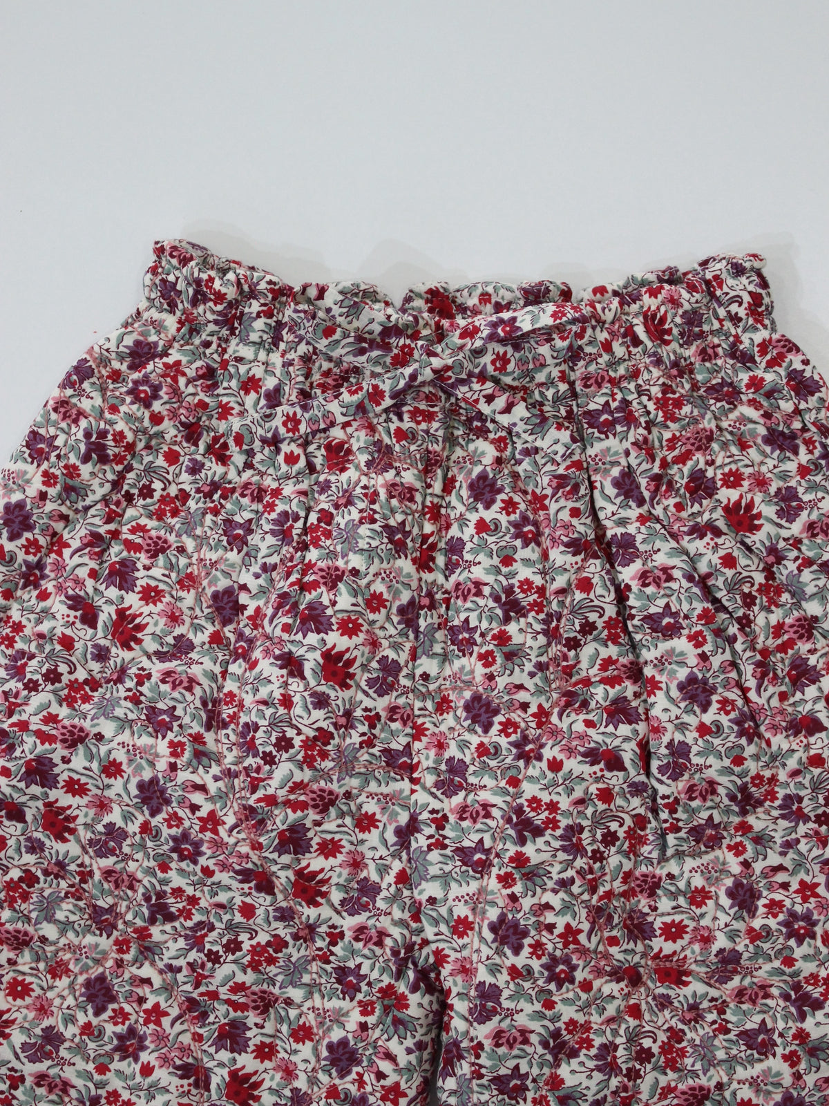 BONJOUR DIARY  Quilted pant Flowers field print