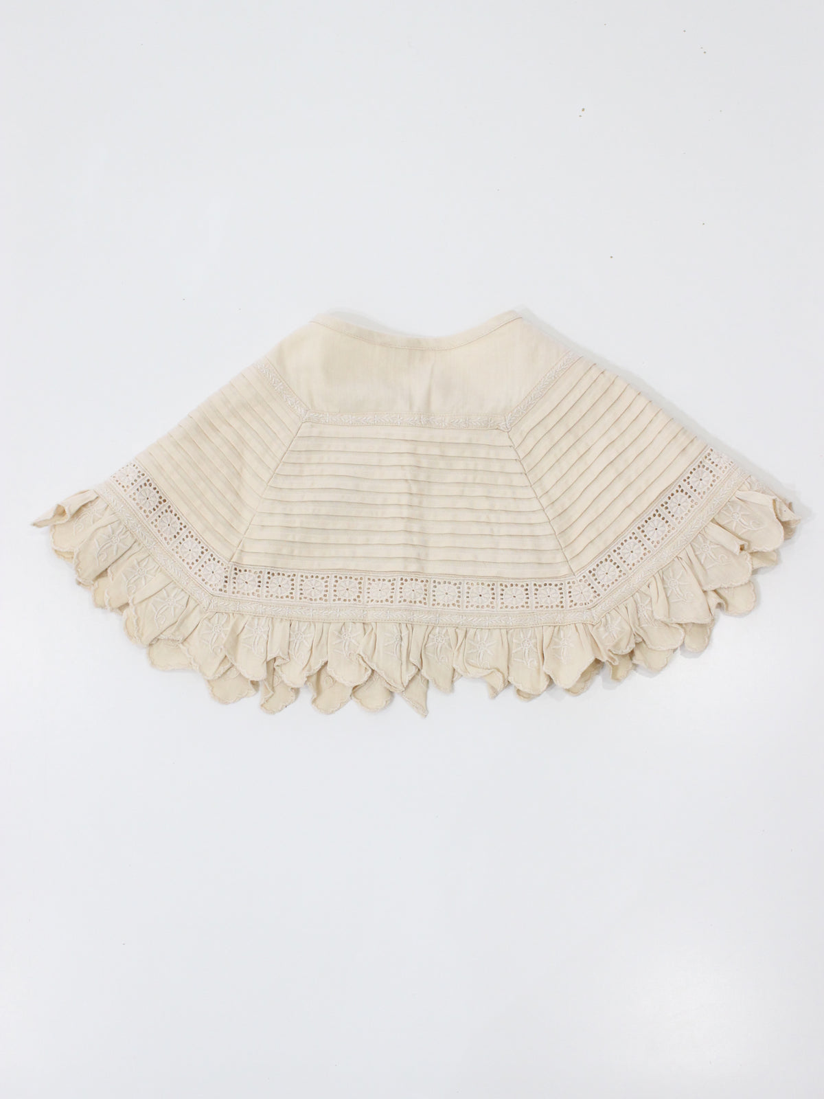 BONJOUR DIARY  Cape collar Ivory denim