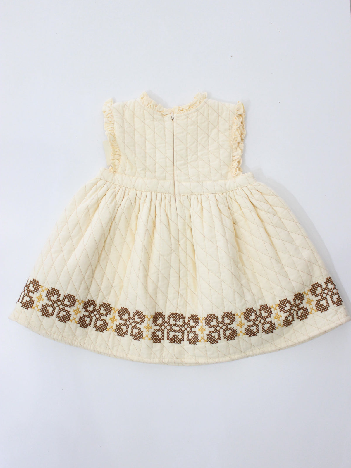 APOLINA  IDA QUILTED DRESS - CREAM