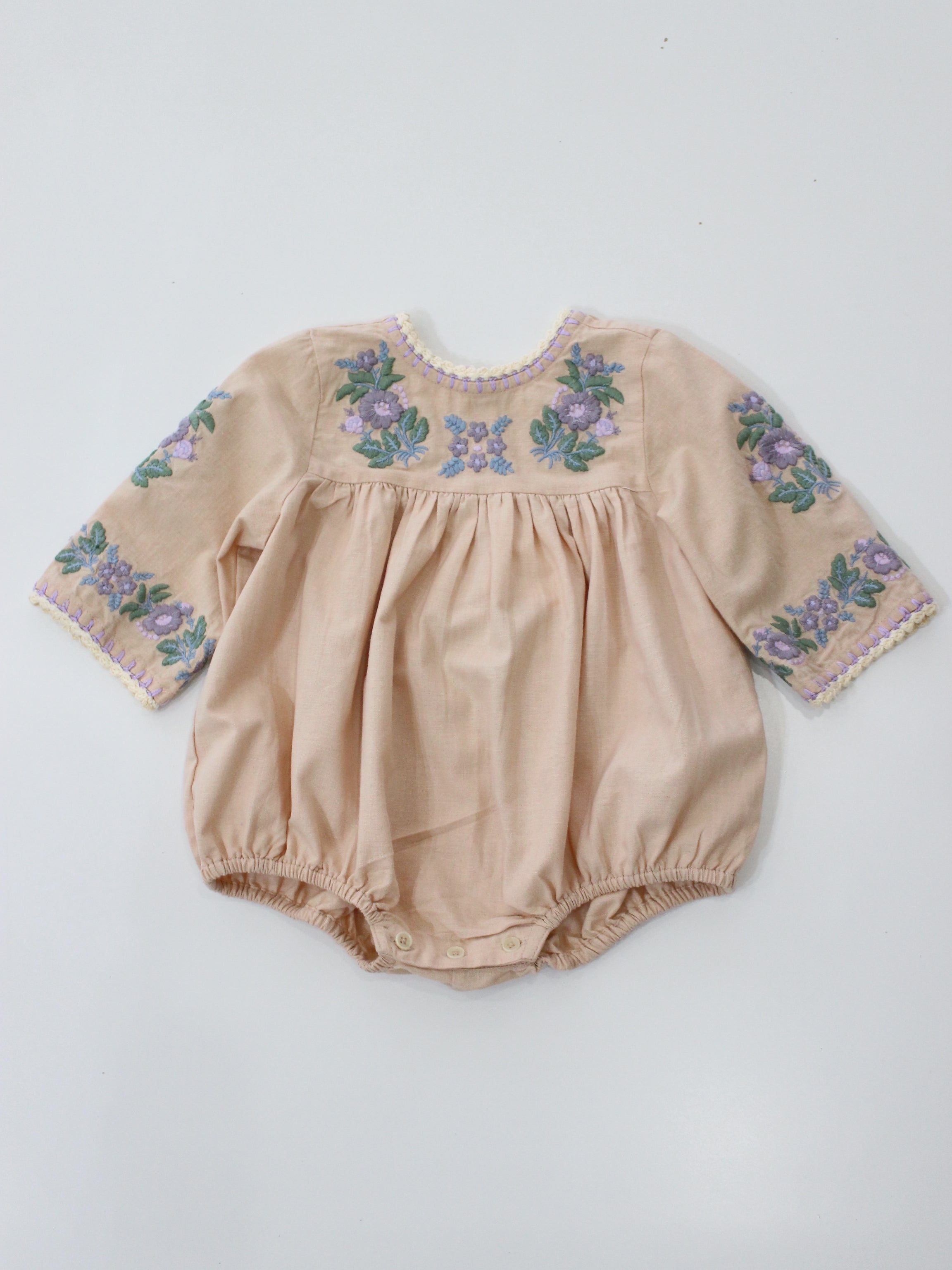 mmama様　Apolina Stevie ロンパース 12-18m APOLINA BABY STEVIE LS ROMPER - DRIED ROSE