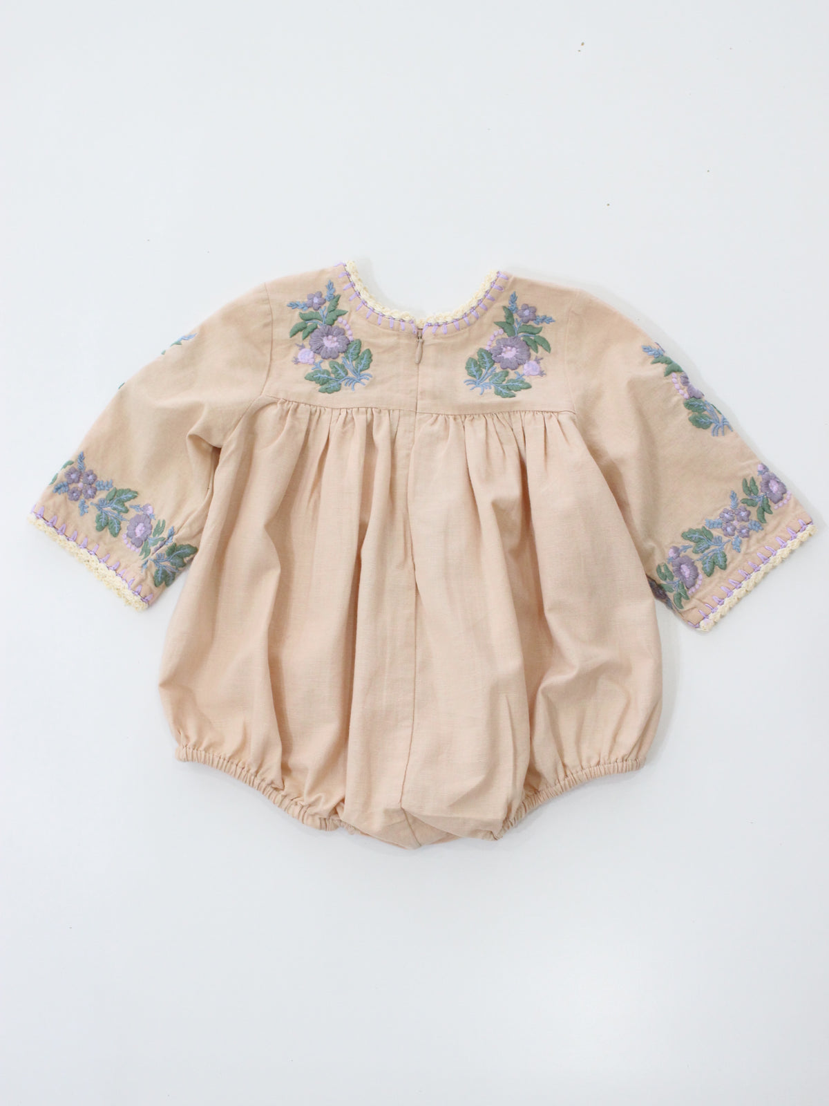 APOLINA  BABY STEVIE LS ROMPER - DRIED ROSE