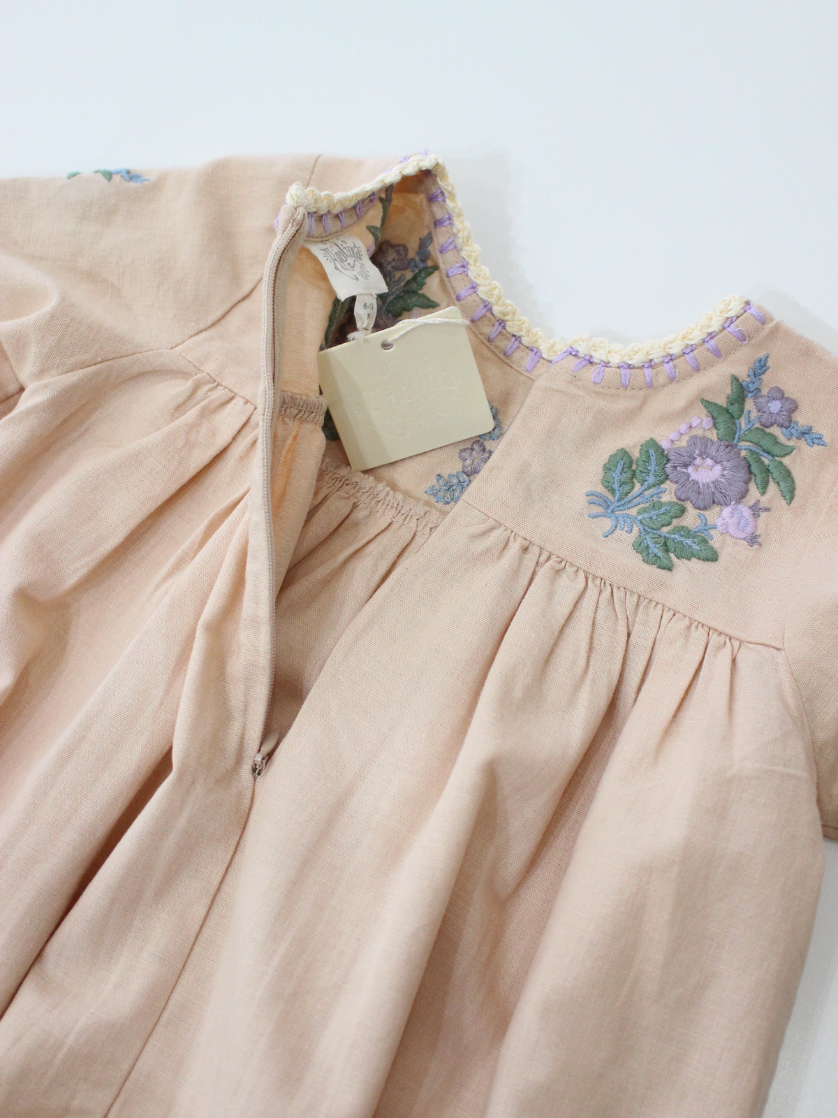 APOLINA  BABY STEVIE LS ROMPER - DRIED ROSE
