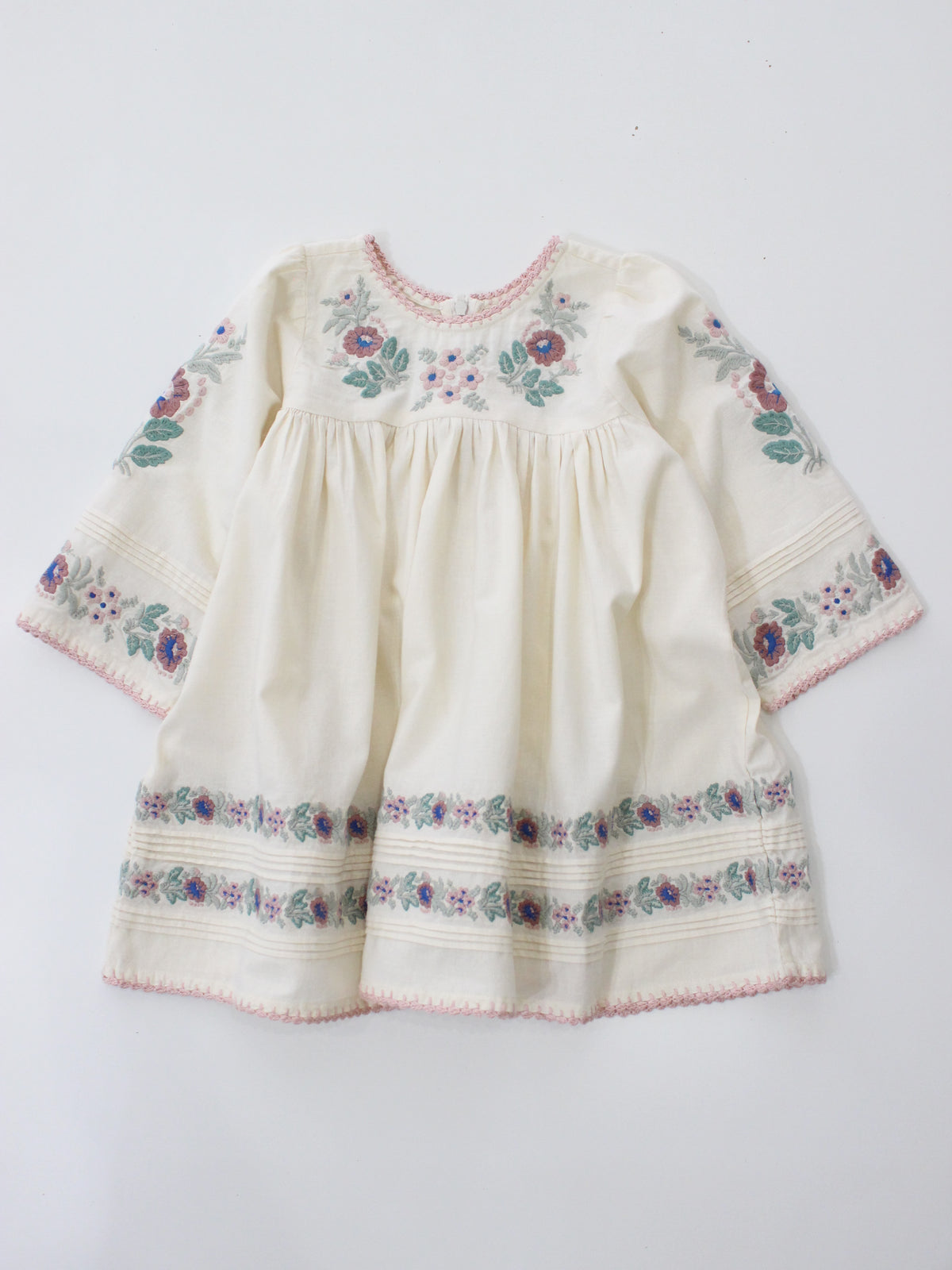 APOLINA  STEVIE LS DRESS - MILK-CREAM