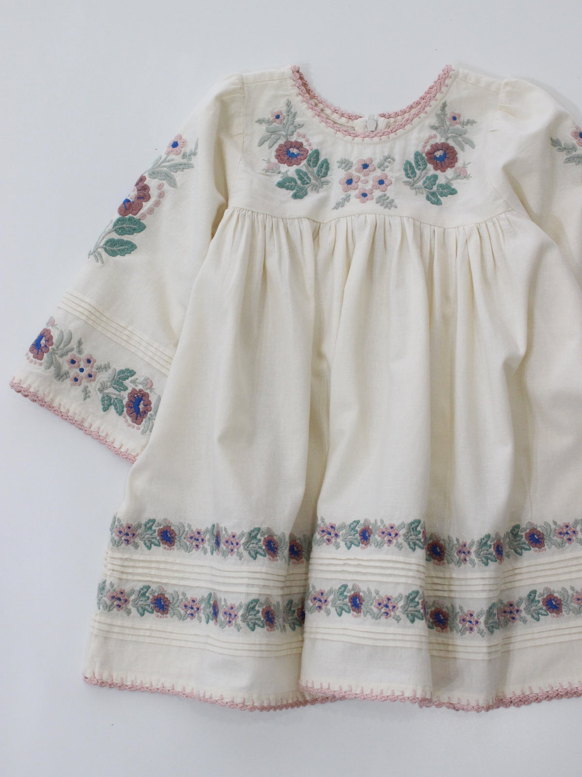 APOLINA  STEVIE LS DRESS - MILK-CREAM