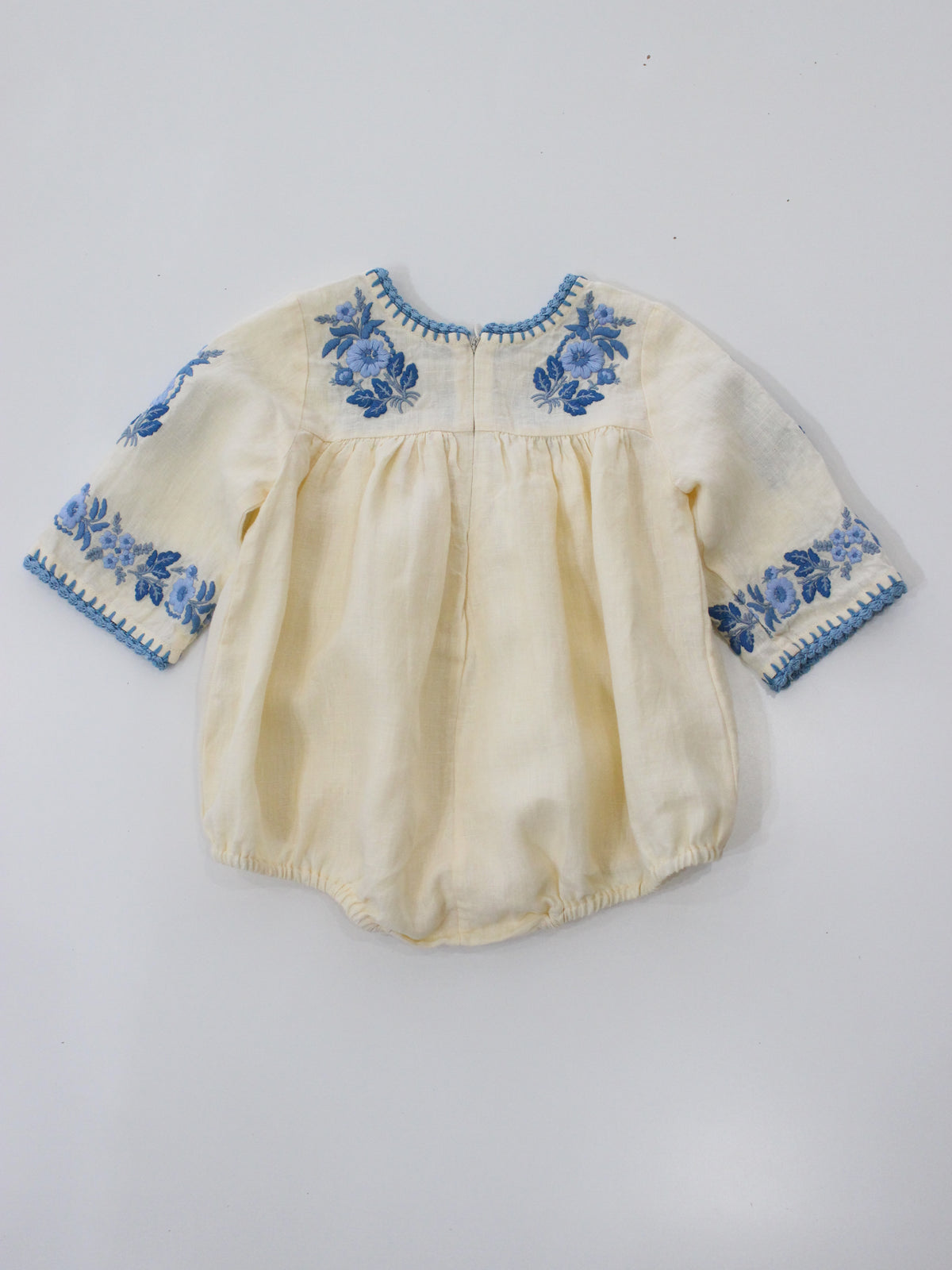 APOLINA  BABY STEVIE LS ROMPER - CREAM