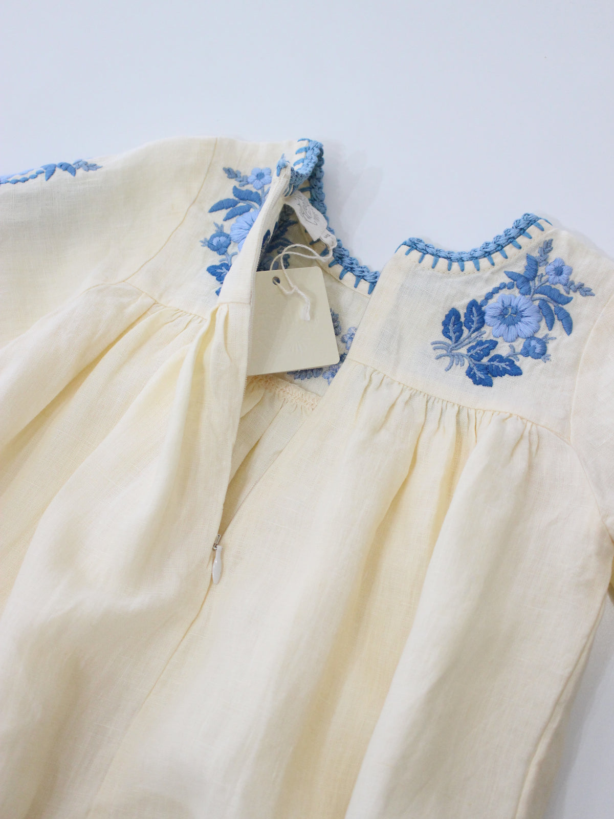 APOLINA  BABY STEVIE LS ROMPER - CREAM