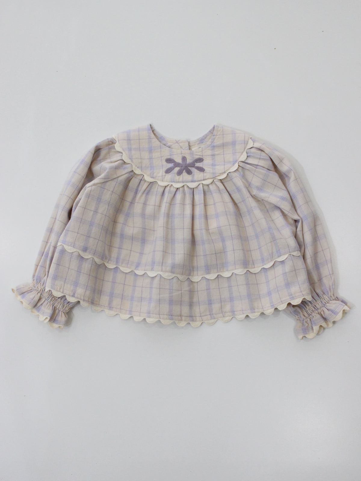 APOLINA  BABY LOLA BLOUSE - CAMP CHECK
