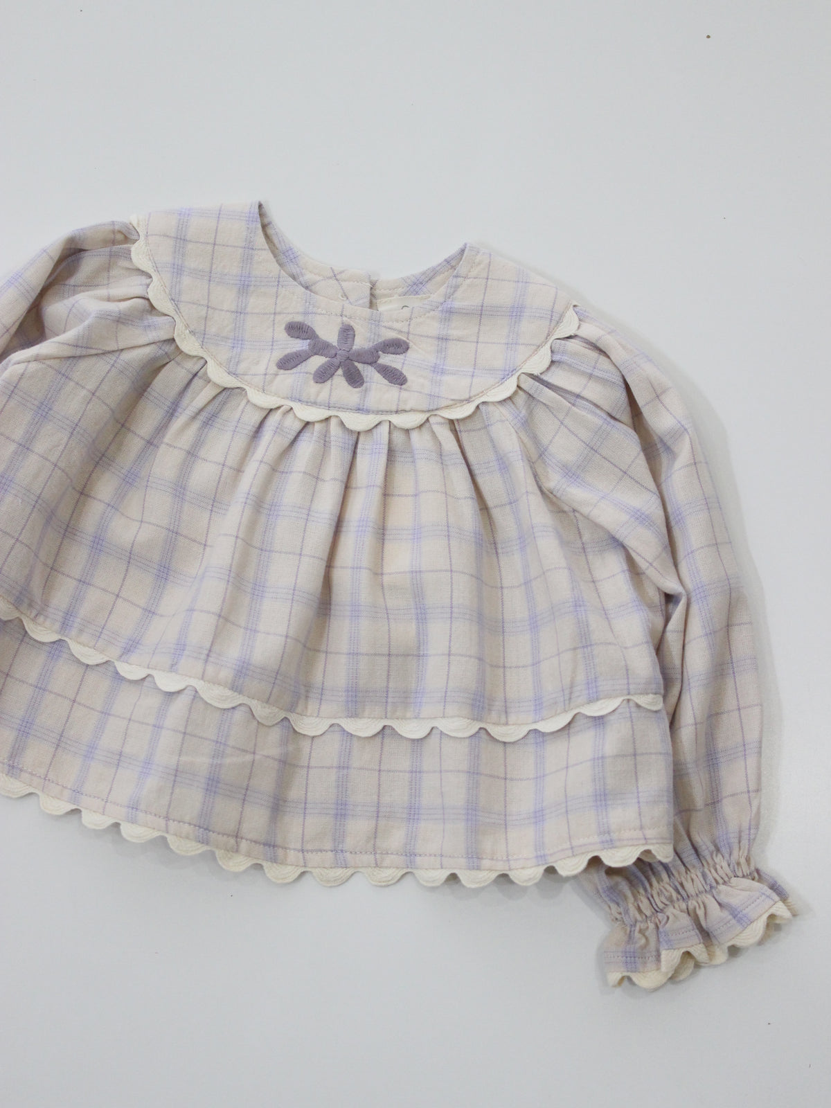APOLINA  BABY LOLA BLOUSE - CAMP CHECK