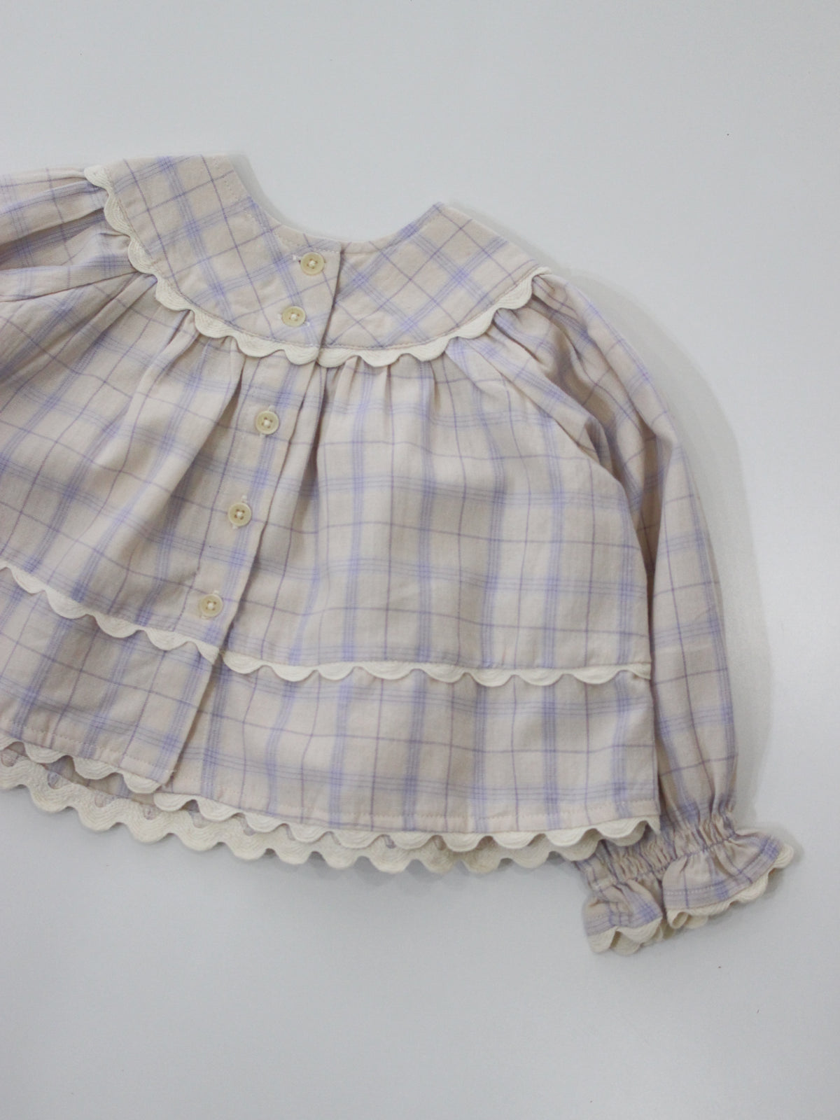 APOLINA  BABY LOLA BLOUSE - CAMP CHECK