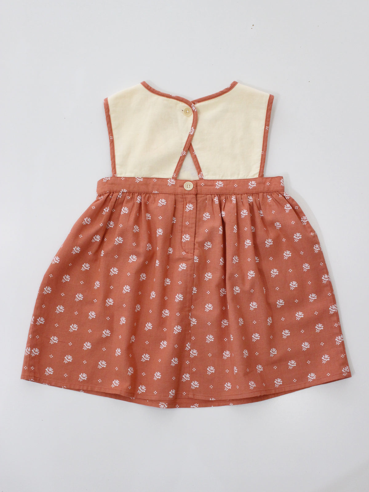 APOLINA  BIBI HAND EMBROIDERED PINAFORE - MOUNTAIN CALICO JAM
