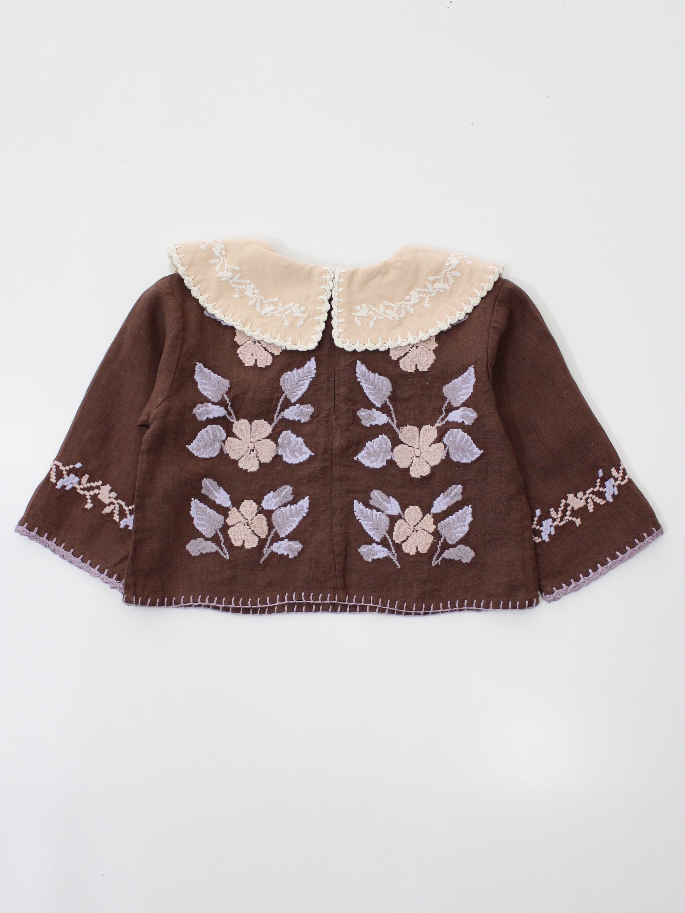 APOLINA DARIA BLOUSE - DARK CHOCOLATE