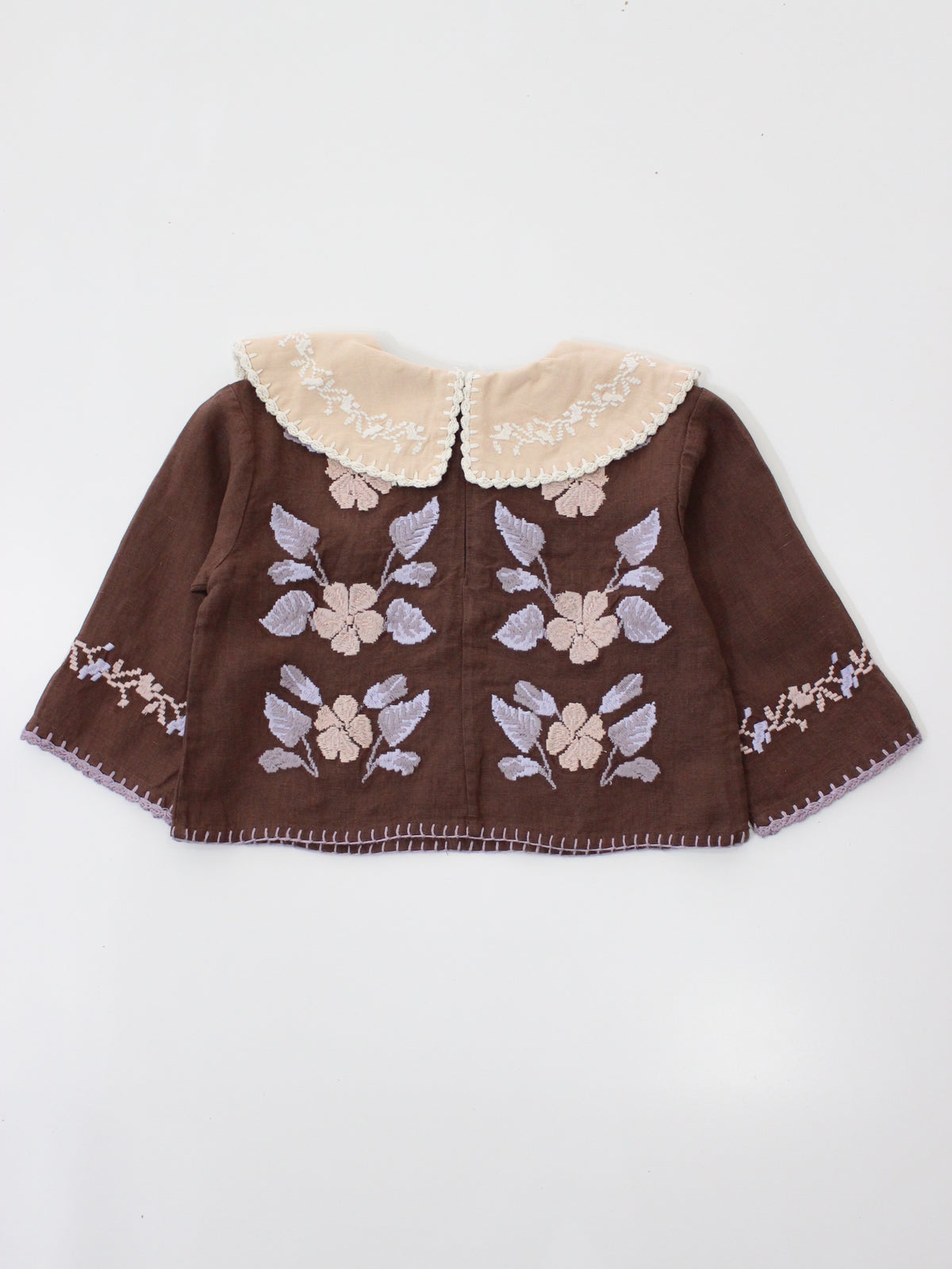 APOLINA  DARIA BLOUSE - DARK CHOCOLATE