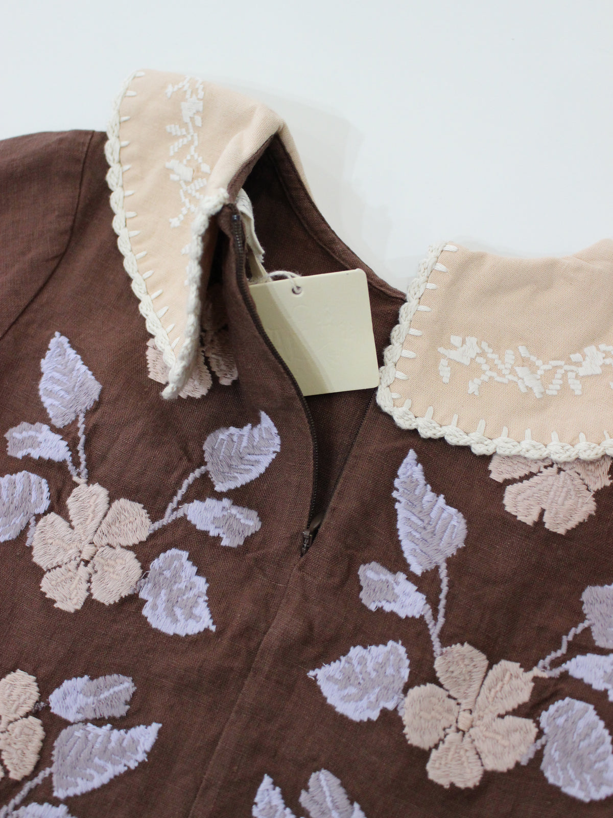 APOLINA  DARIA BLOUSE - DARK CHOCOLATE
