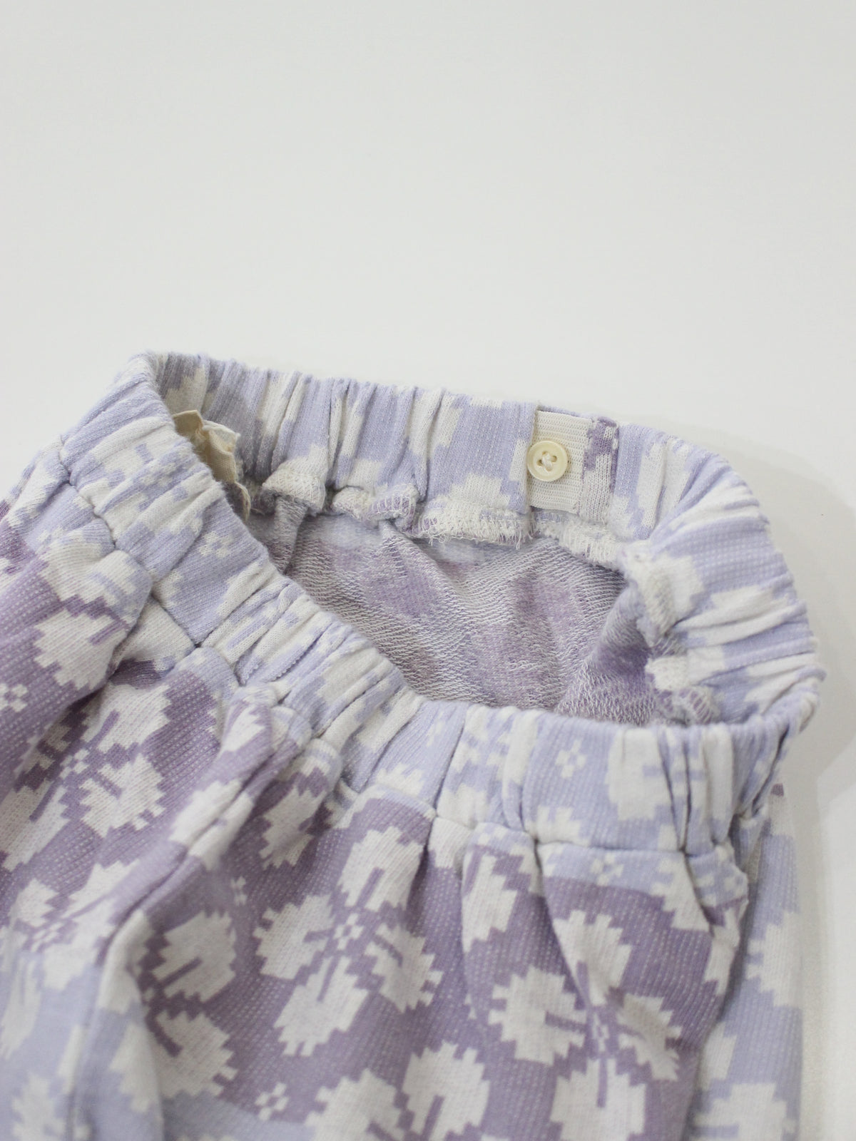 APOLINA  CARA CURVE JERSEY TROUSER - ICELANDIC POPPY JACQUARD