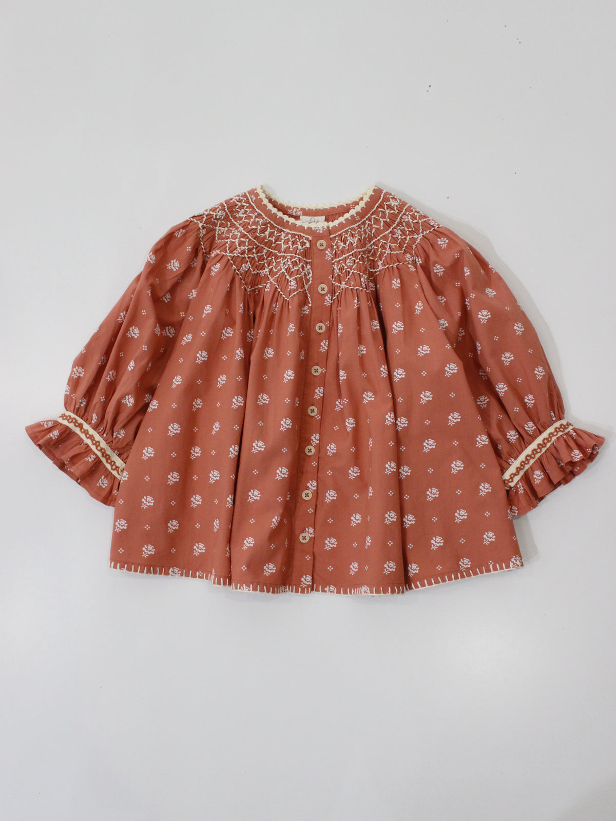 APOLINA  CARINA SMOCK TUNIC - MOUNTAIN CALICO JAM
