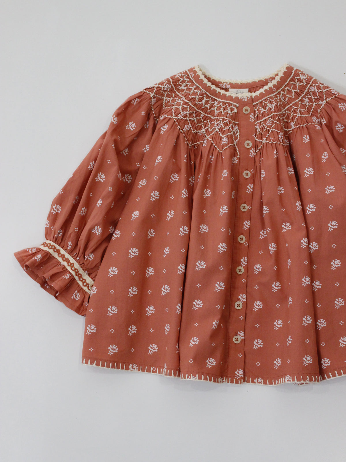 APOLINA  CARINA SMOCK TUNIC - MOUNTAIN CALICO JAM