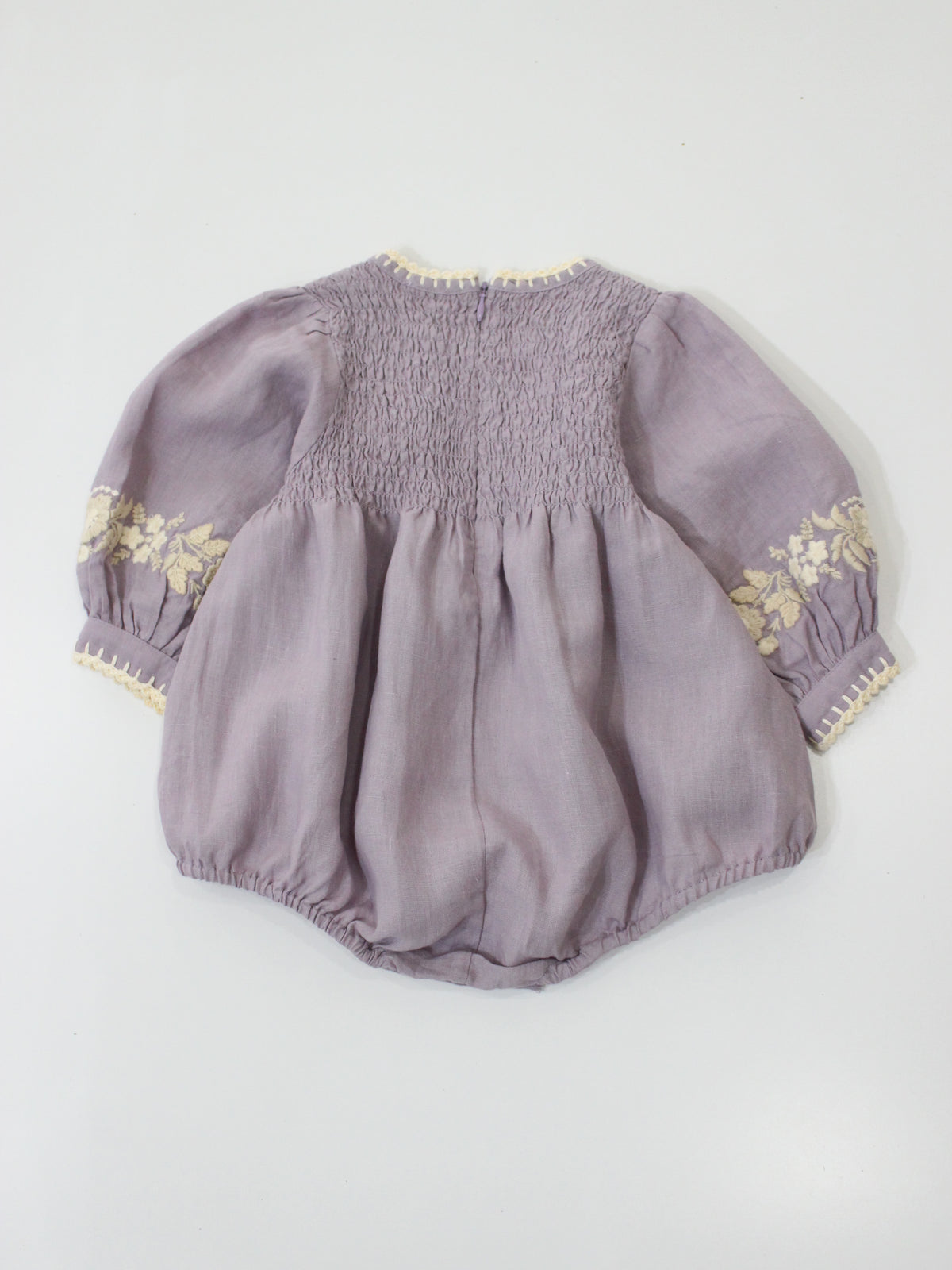 APOLINA  BABY NOEMIE ROMPER - DUSKY LAVENDER