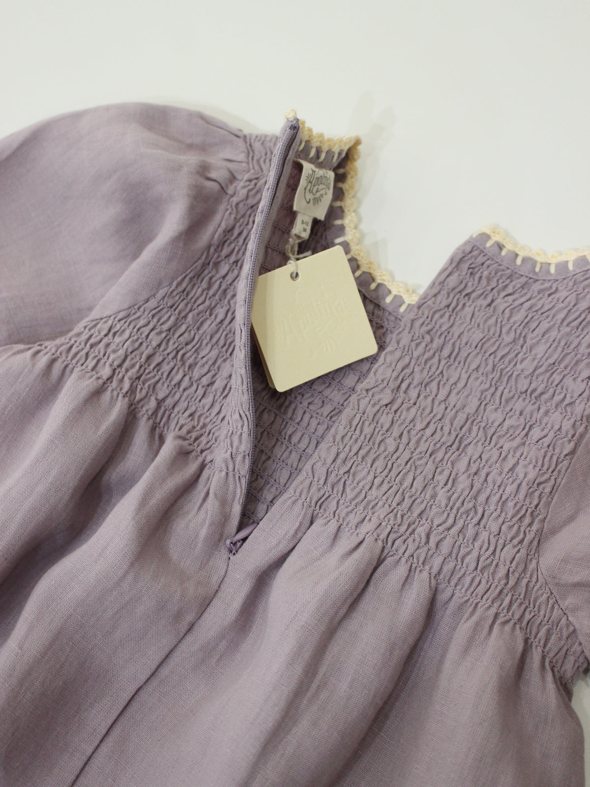 APOLINA  BABY NOEMIE ROMPER - DUSKY LAVENDER
