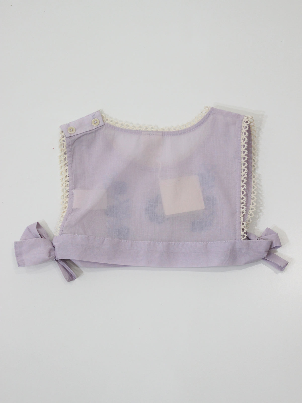 APOLINA  ZINA STRUCTURED ORGANDIE VEST - VIOLET CRÈME