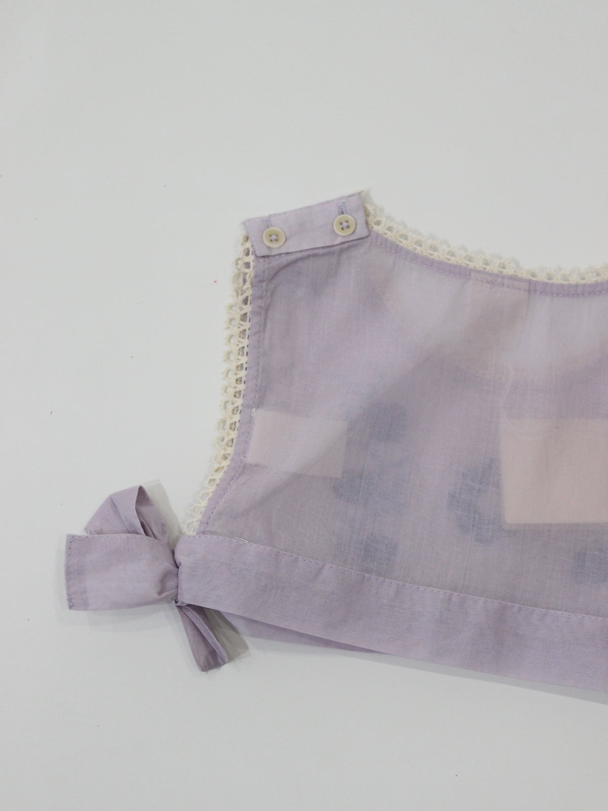 APOLINA  ZINA STRUCTURED ORGANDIE VEST - VIOLET CRÈME