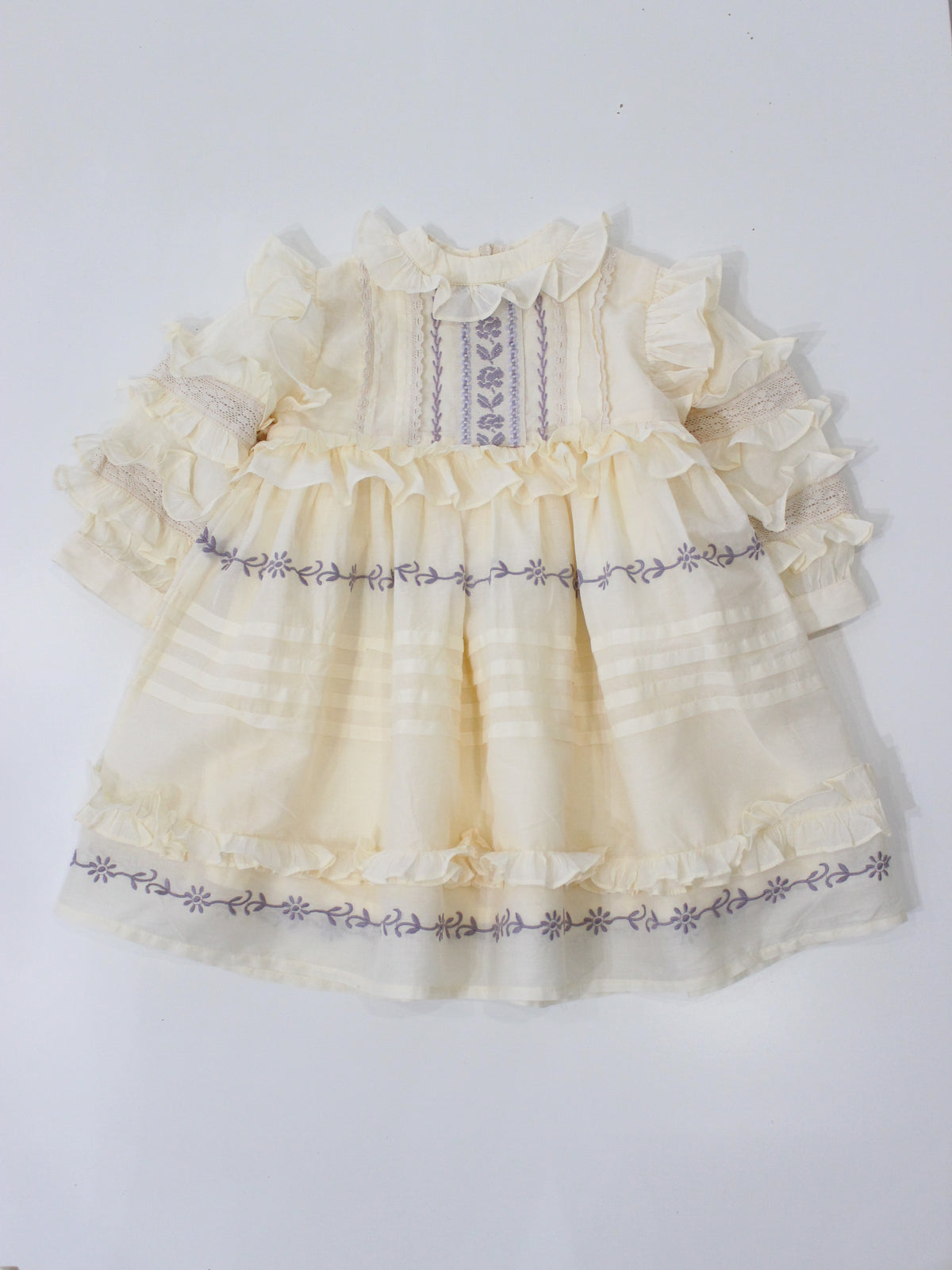 APOLINA  MARELLA SOFT ORGANDIE DRESS - CREAM