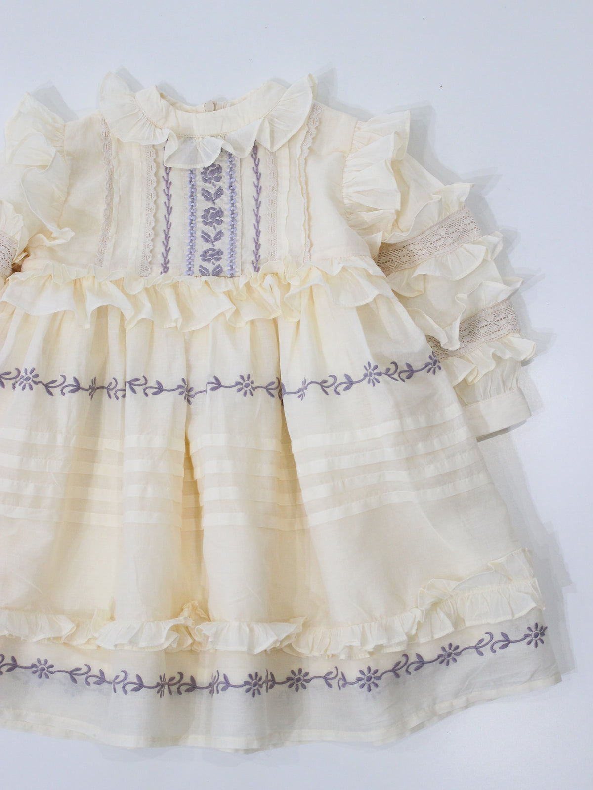 APOLINA  MARELLA SOFT ORGANDIE DRESS - CREAM