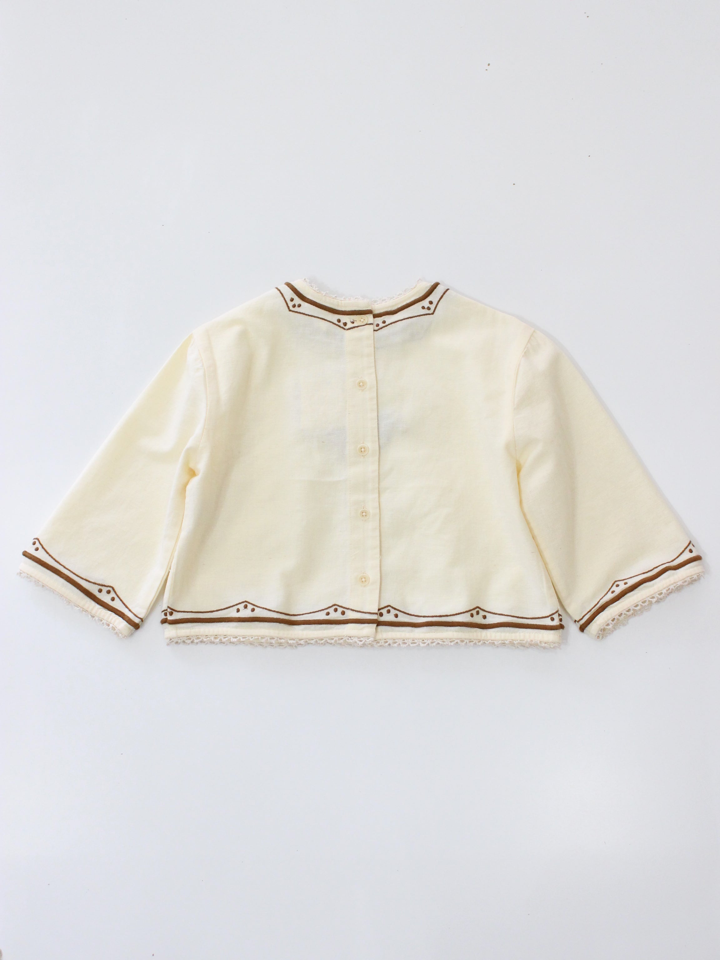APOLINA TOVA BASKET BLOUSE - CREAM
