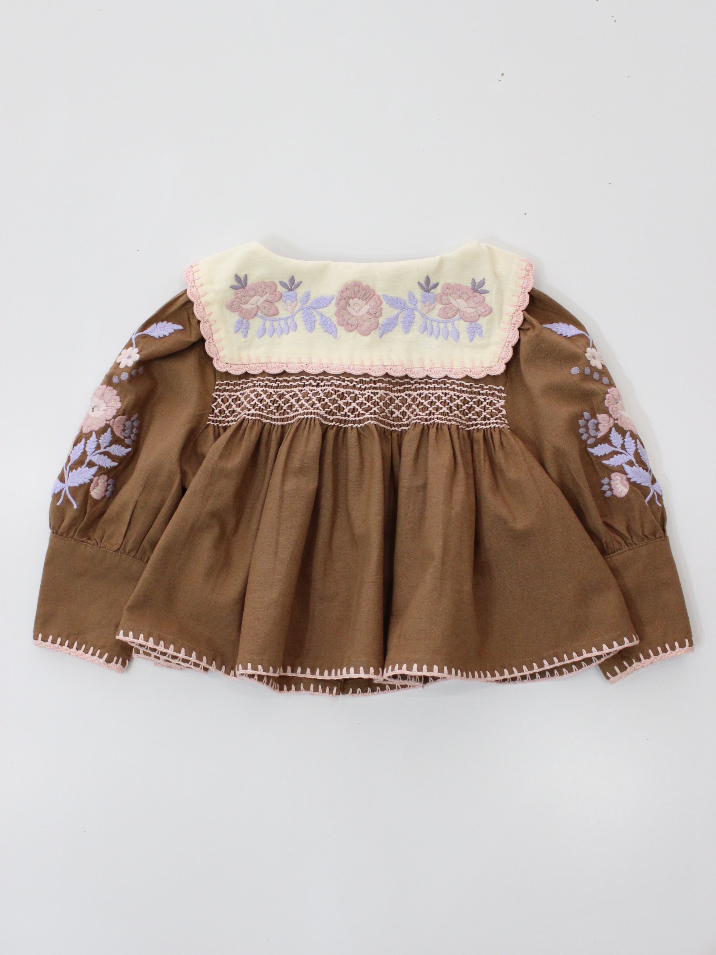 APOLINA LORA BLOUSE - CHOCOLATE