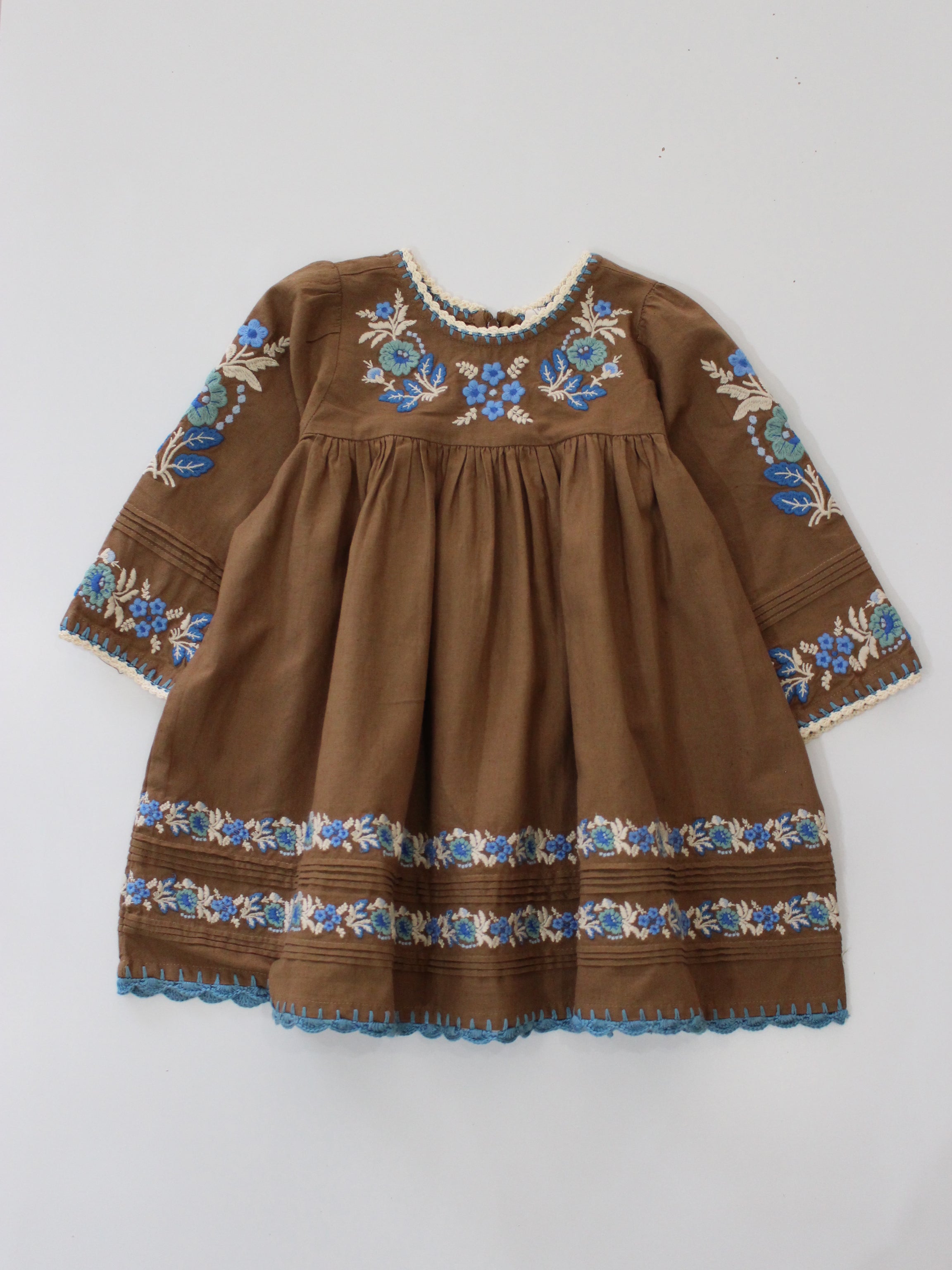 APOLINA STEVIE LS DRESS - CHOCOLATE