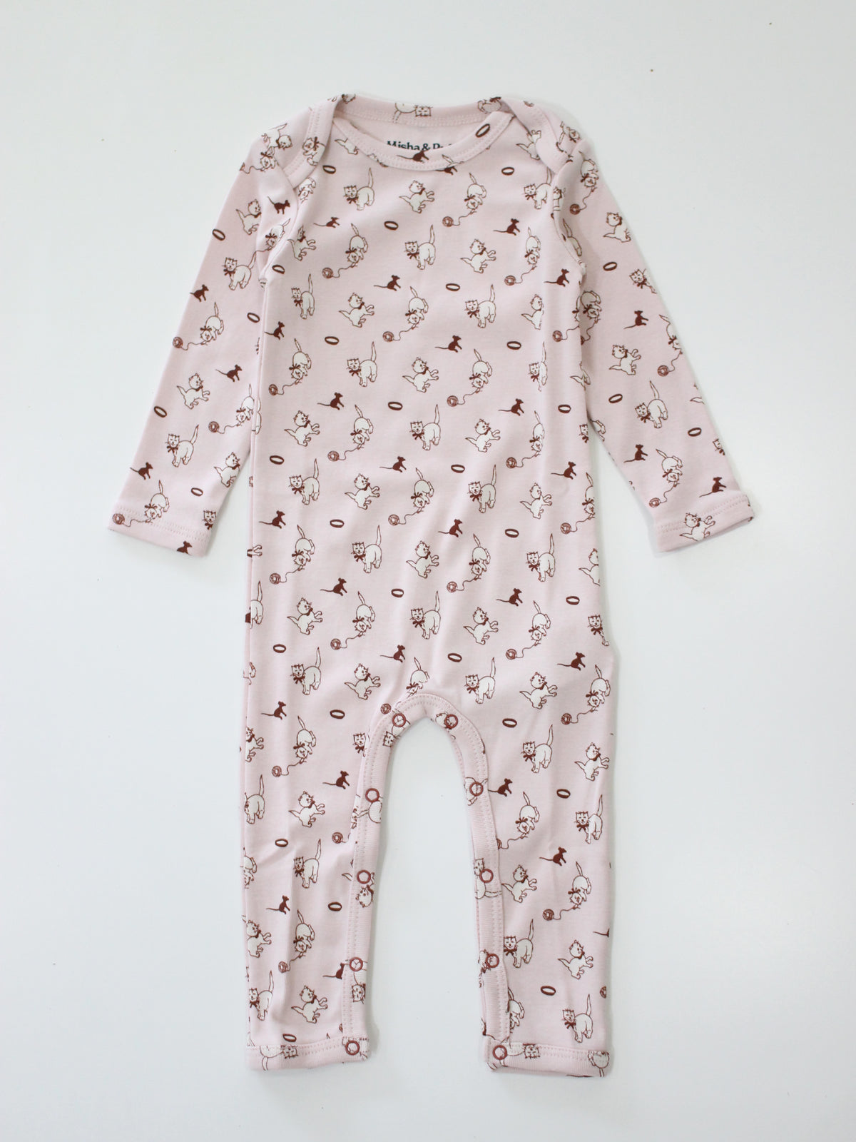 Misha & Puff   BABY JUMPSUIT (CANDYFLOSS CAT & MOUSE)  26wi Drop1