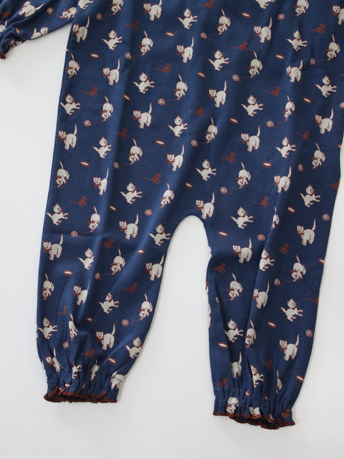 Misha & Puff   BABY PIERROT ONESIE (MOONLIGHT CAT & MOUSE)   26wi Drop1