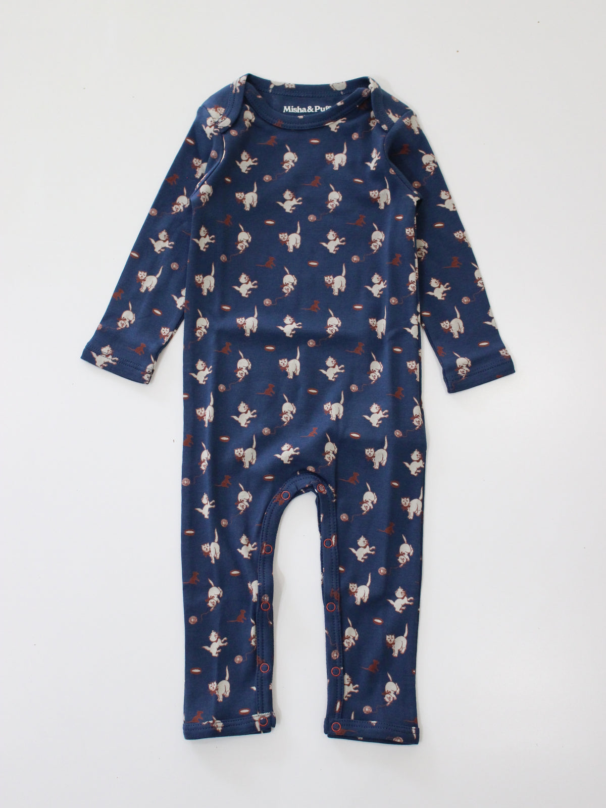 Misha & Puff   BABY JUMPSUIT (MOONLIGHT CAT & MOUSE)   26wi Drop1