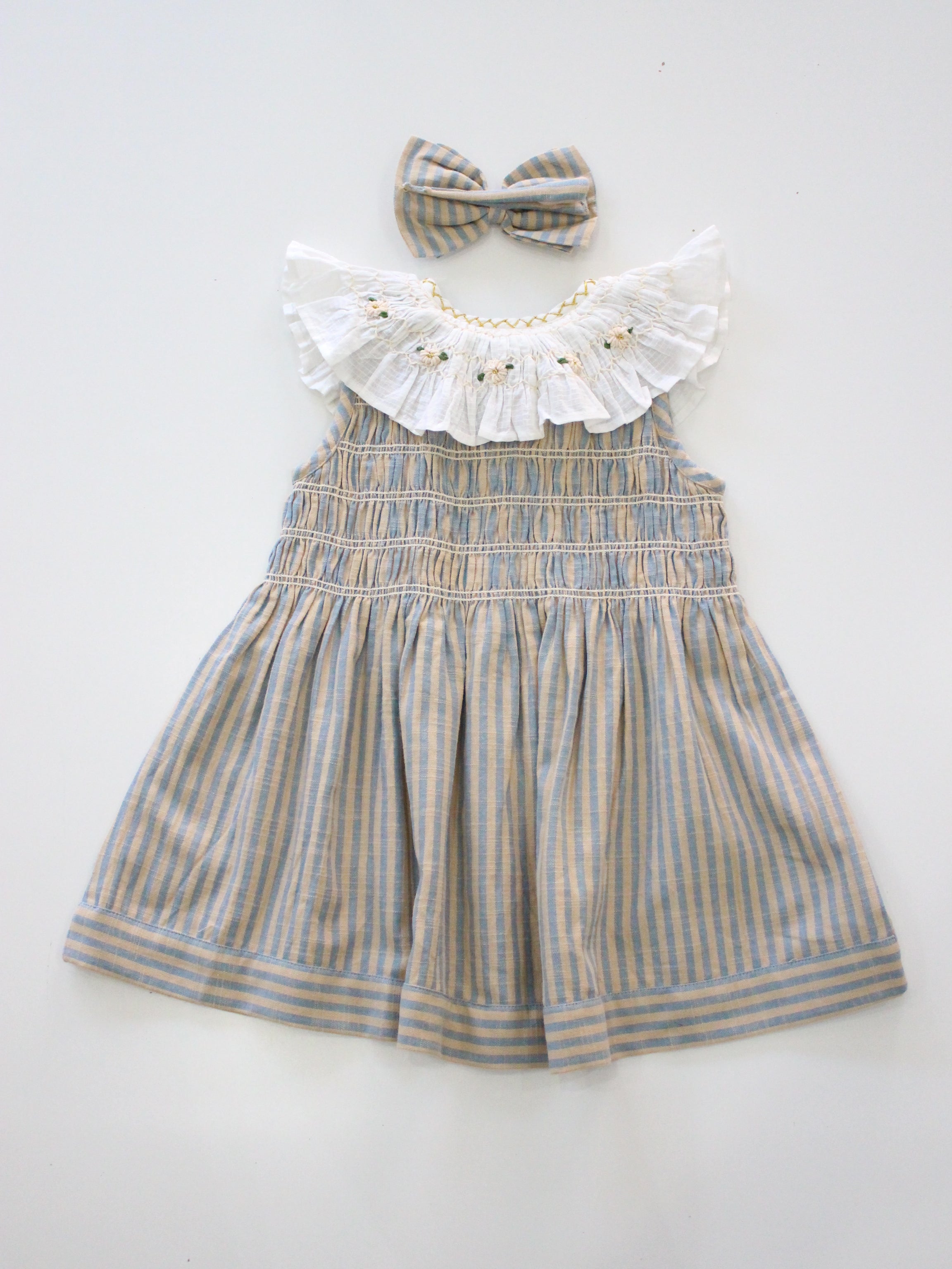 BONJOUR DIARY Tunique with hairclip Transat stripe