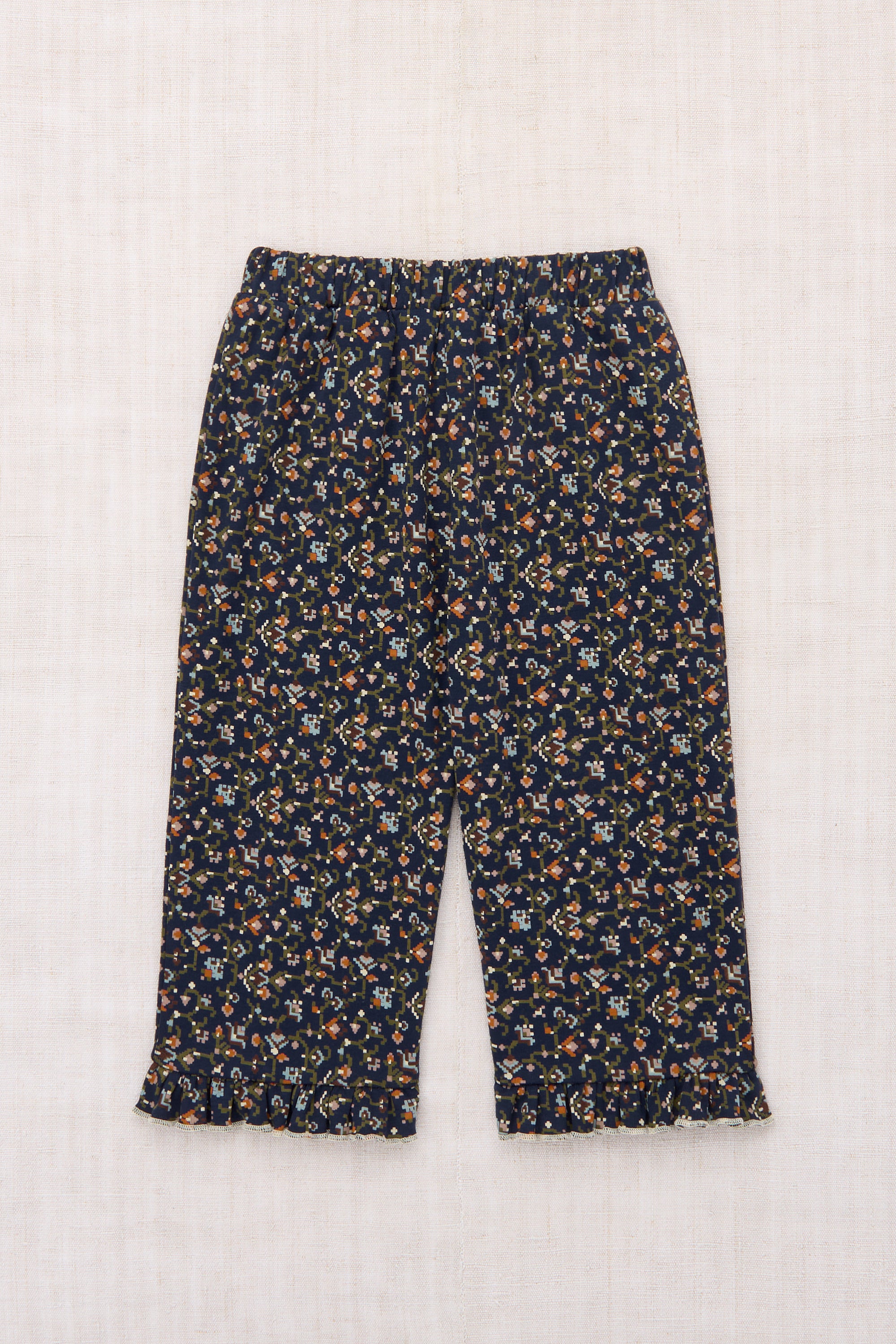 Misha & Puff  RUFFLE PEDAL PUSHER ASTRONOMY MILLEFLEURS   26FA Drop2