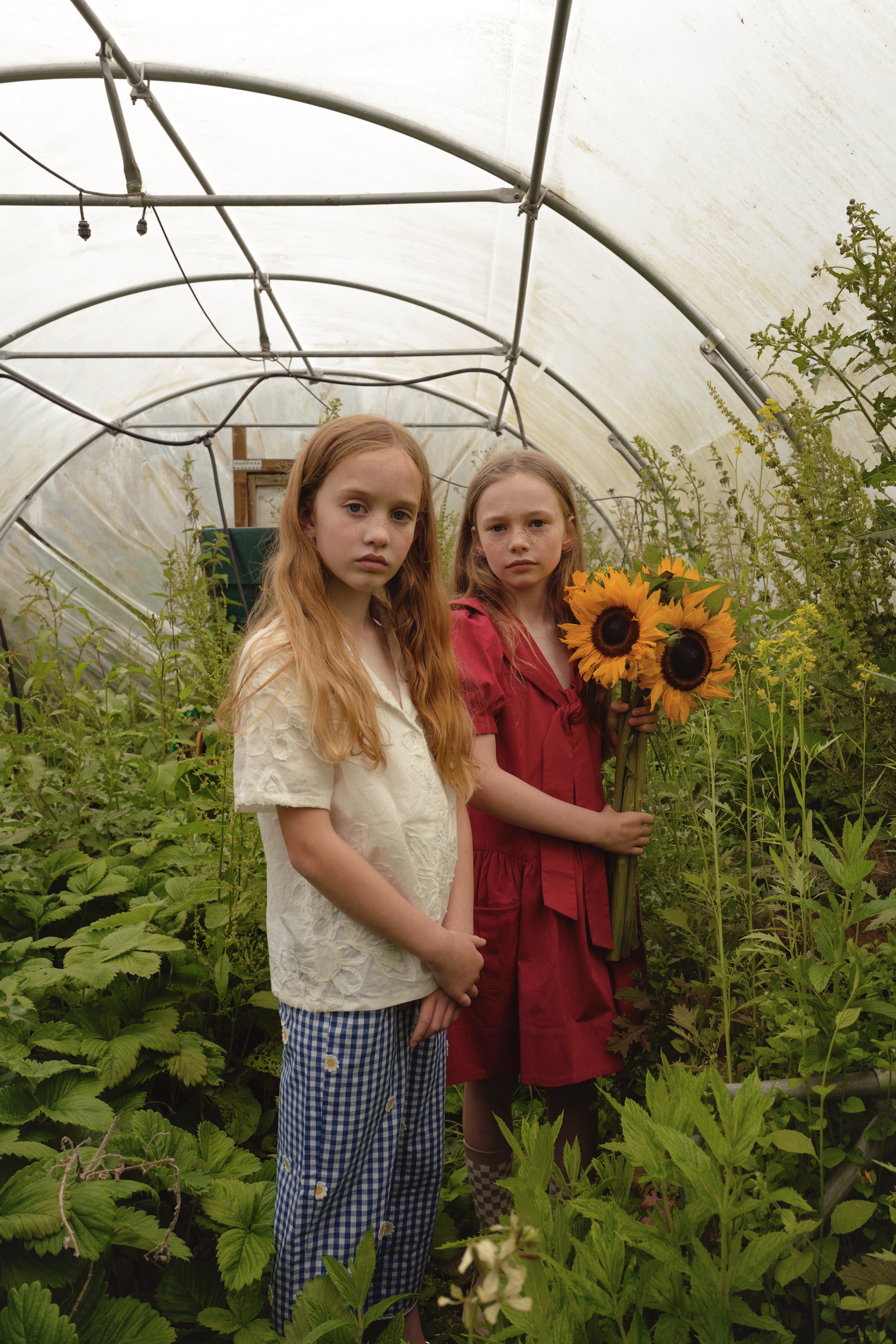 FISH & KIDS　DAISY FLOWERS PANTS  BLUE