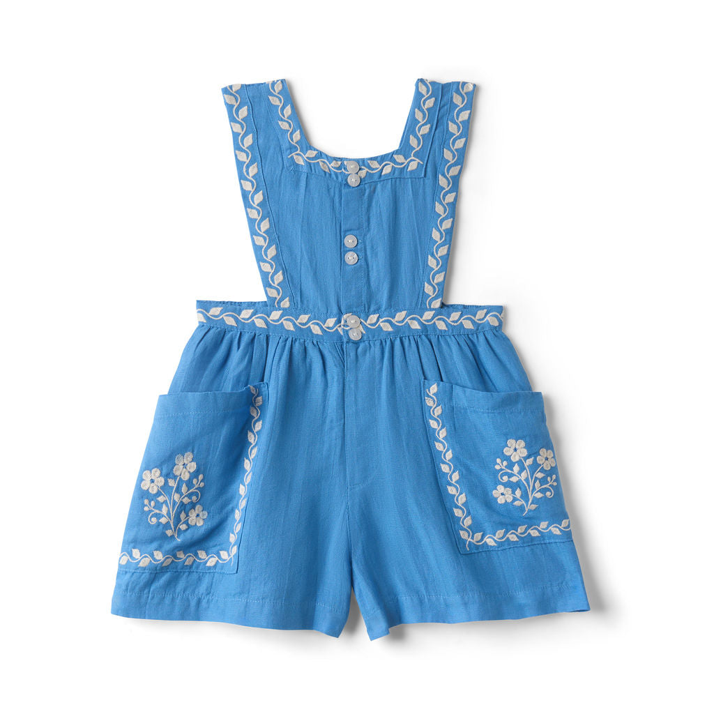 LALi  Clara Romper in Coastal Blue