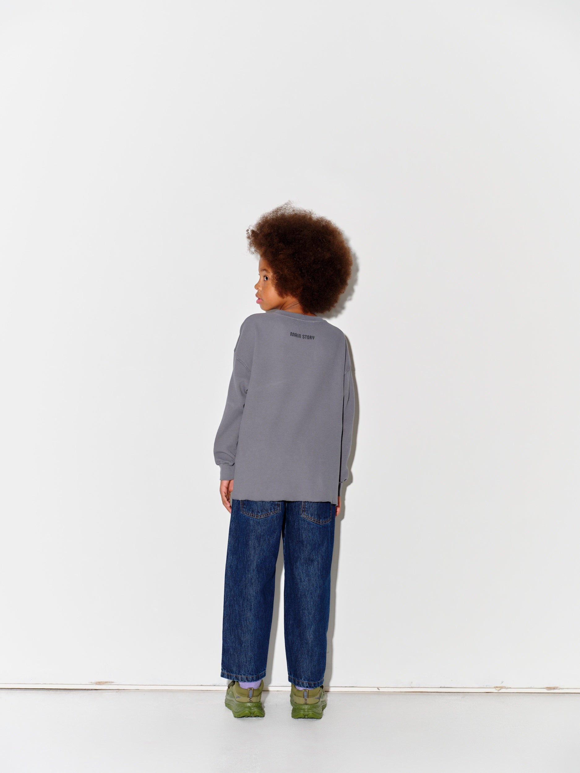 main story  Waffle Tee - Pewter