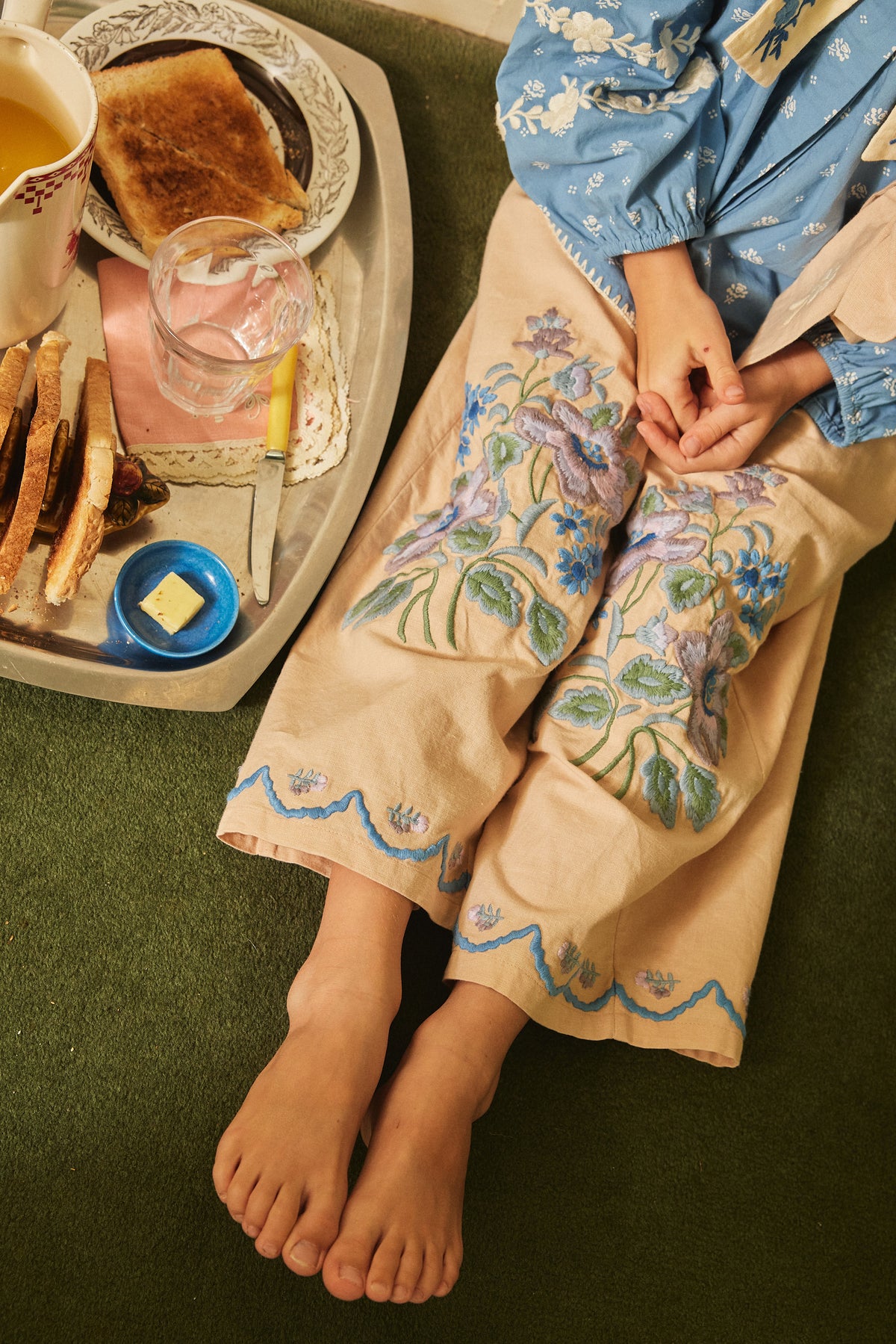 APOLINA  MOLLY TROUSER - DRIED ROSE