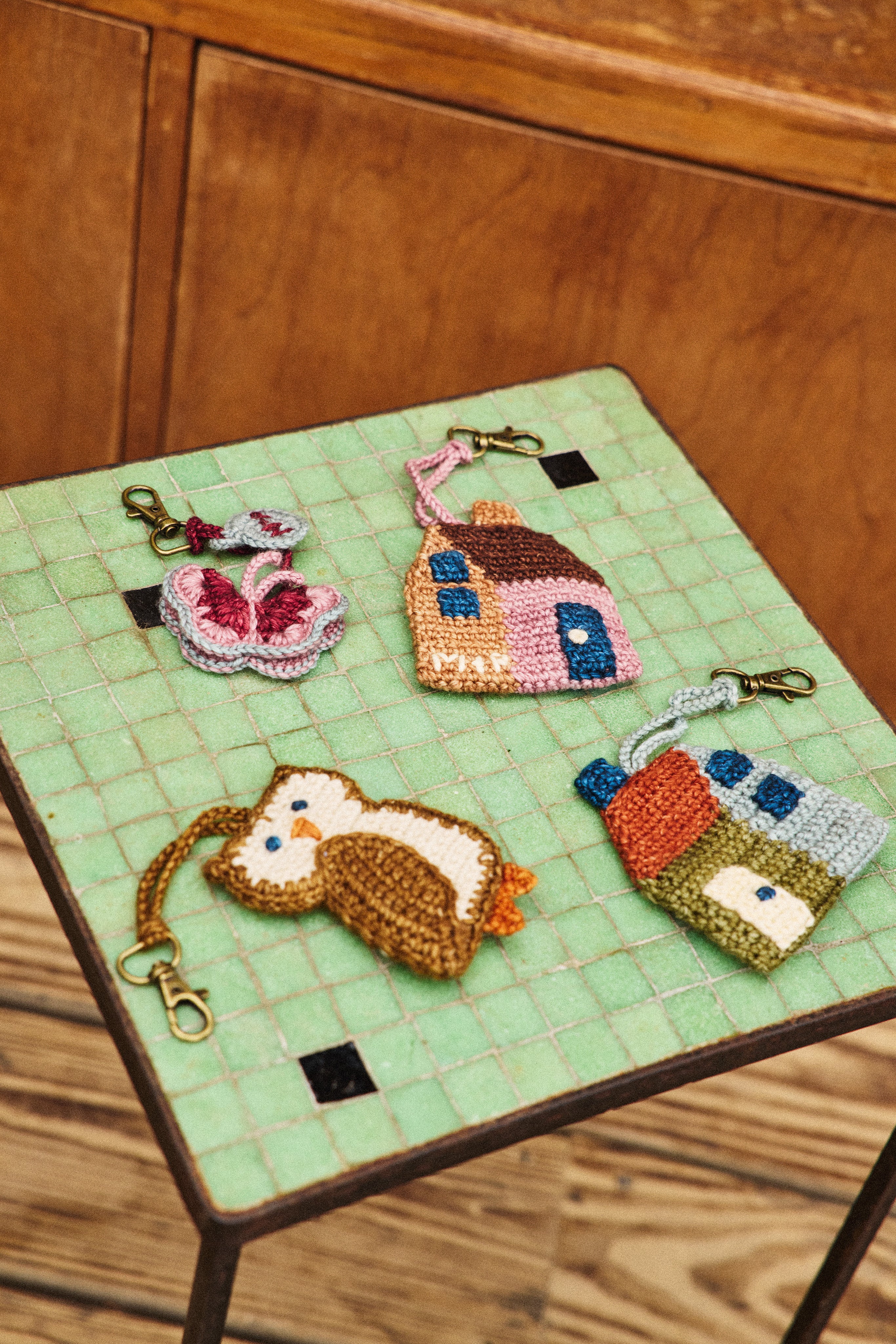 misha and puff バック Misha & Puff OWL BAG CHARM (NUTMEG) 26aw Drop1
