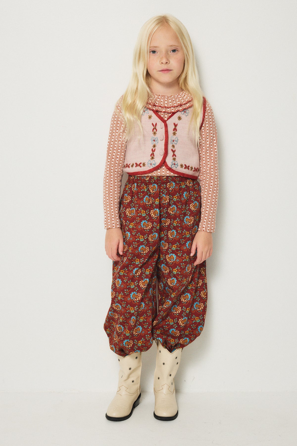 Misha & Puff  ZUZU PANT (CEDAR CALICO HEARTS)  26wi Drop1