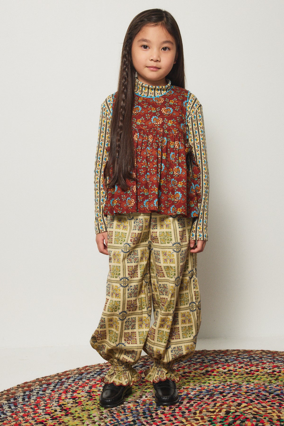 Misha & Puff  LOTTIE TOP (CEDAR CALICO HEARTS)  26wi Drop1