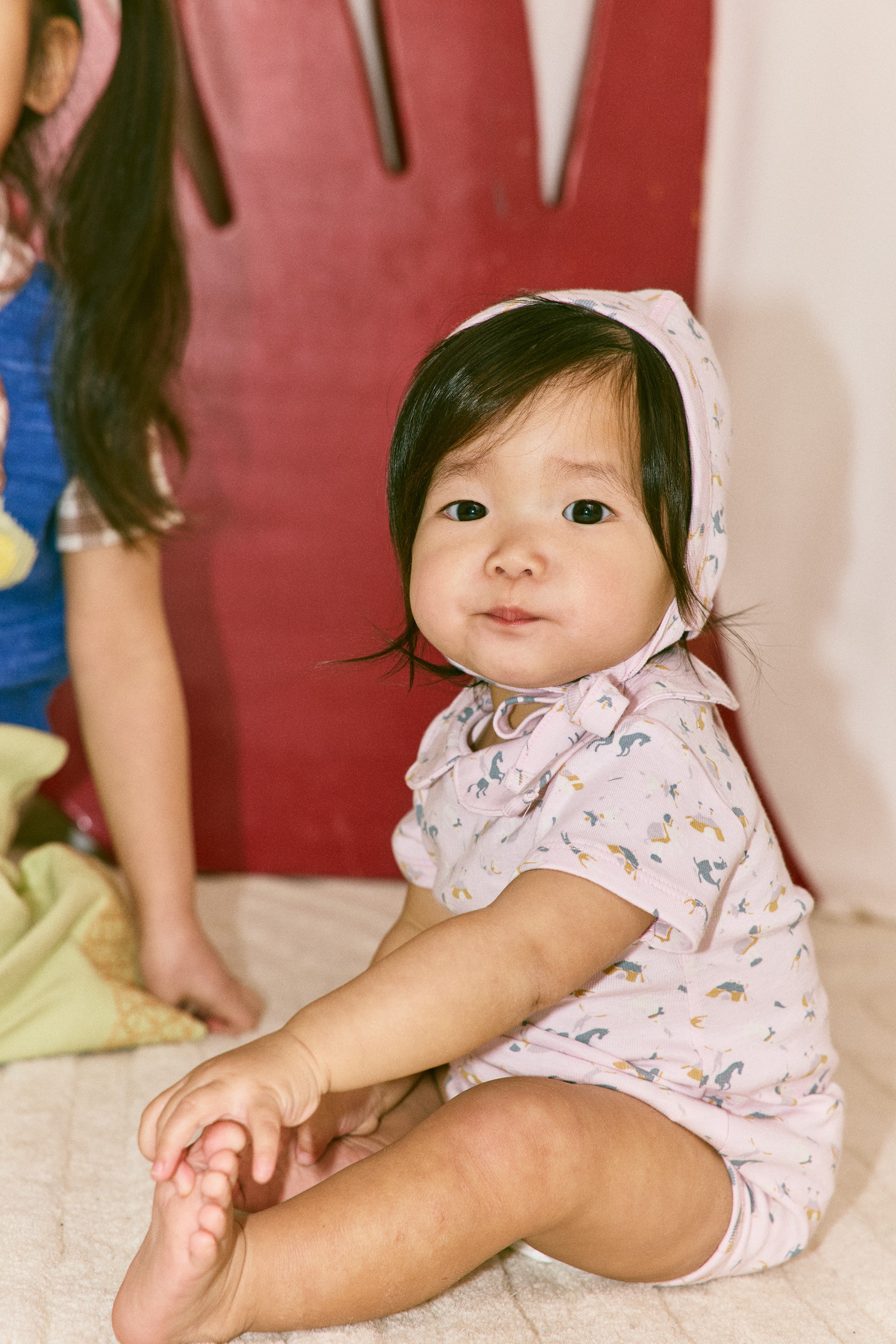 Misha & Puff BABY PETIT COLLAR ONESIE AURA CIRCUS 26ss Drop1