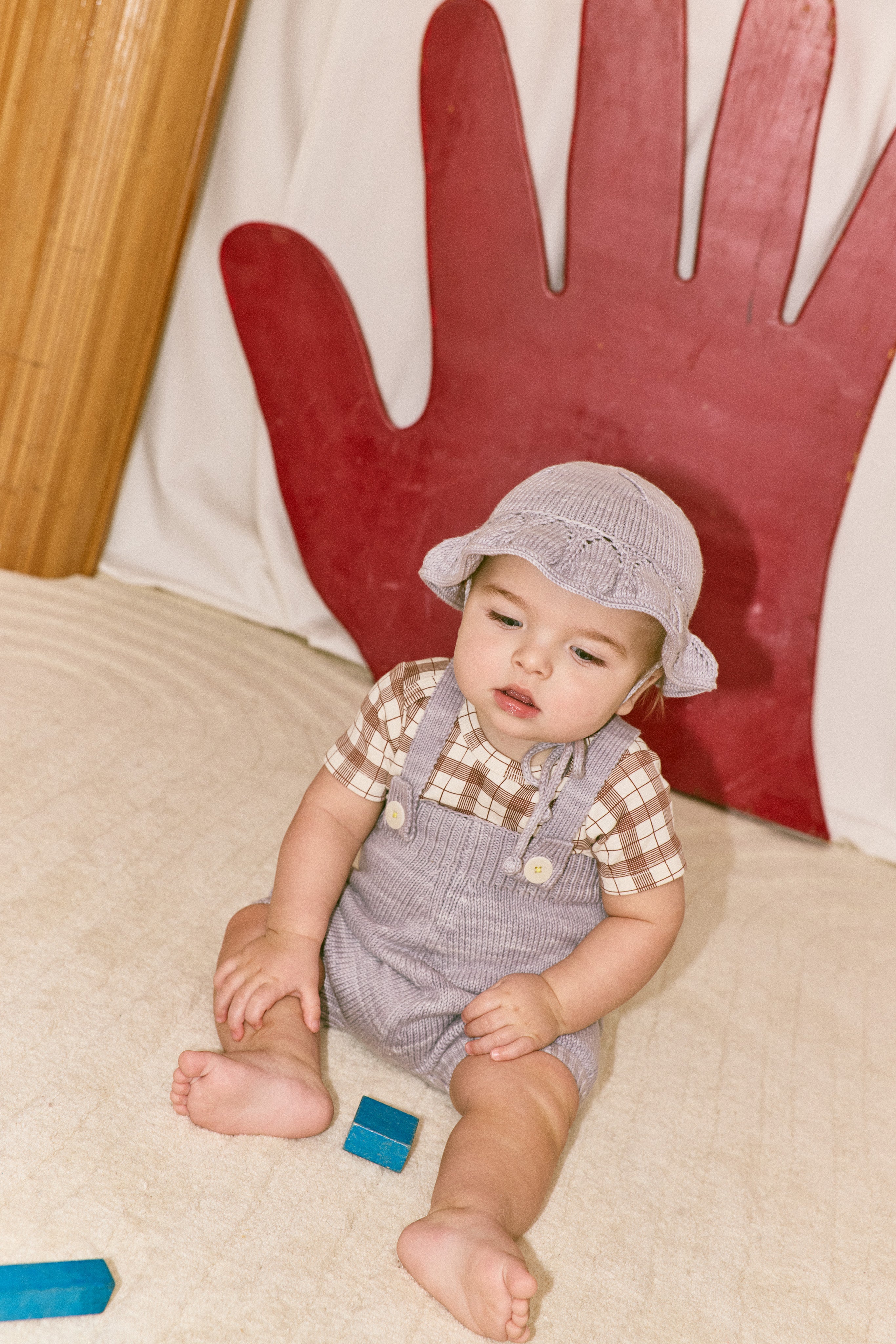 Misha & Puff　BABY STARLING SUNHAT  MIST  26ss Drop1