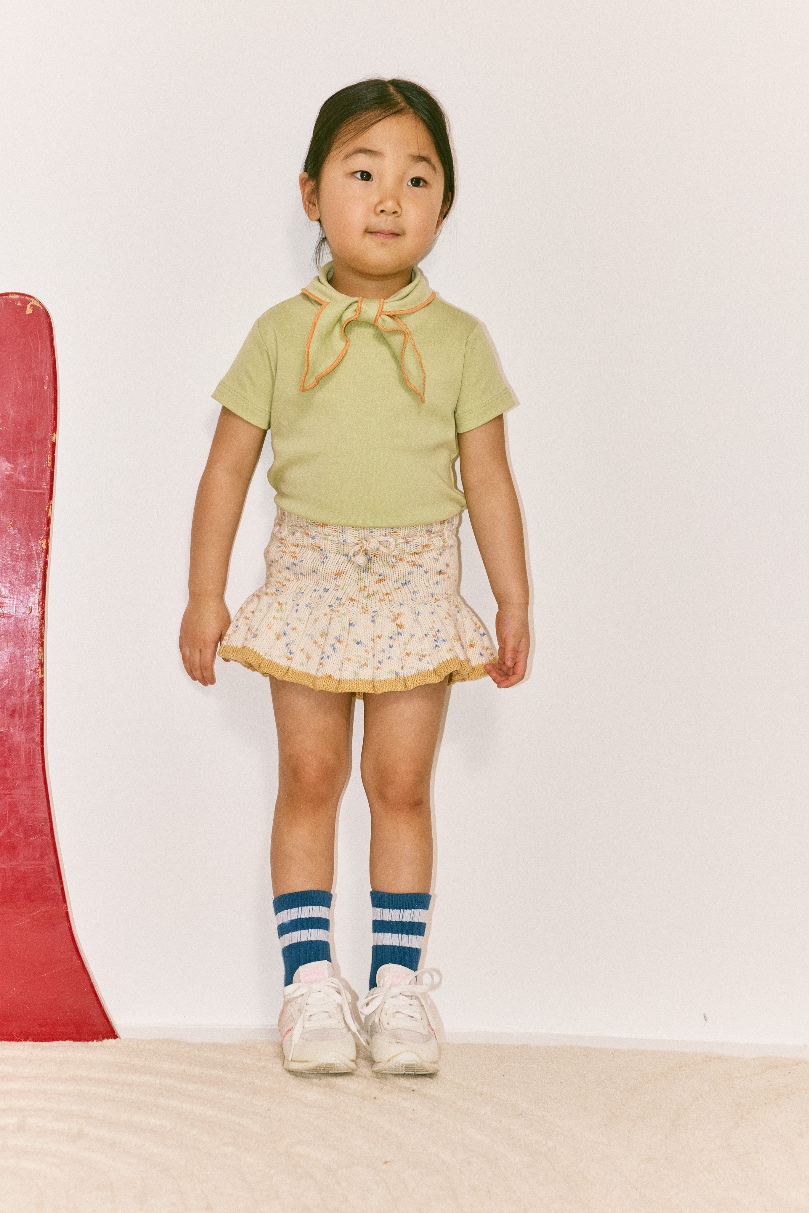 Misha & Puff　SKATING POND SKIRT  SEASHORE CONFETTI  26ss Drop1