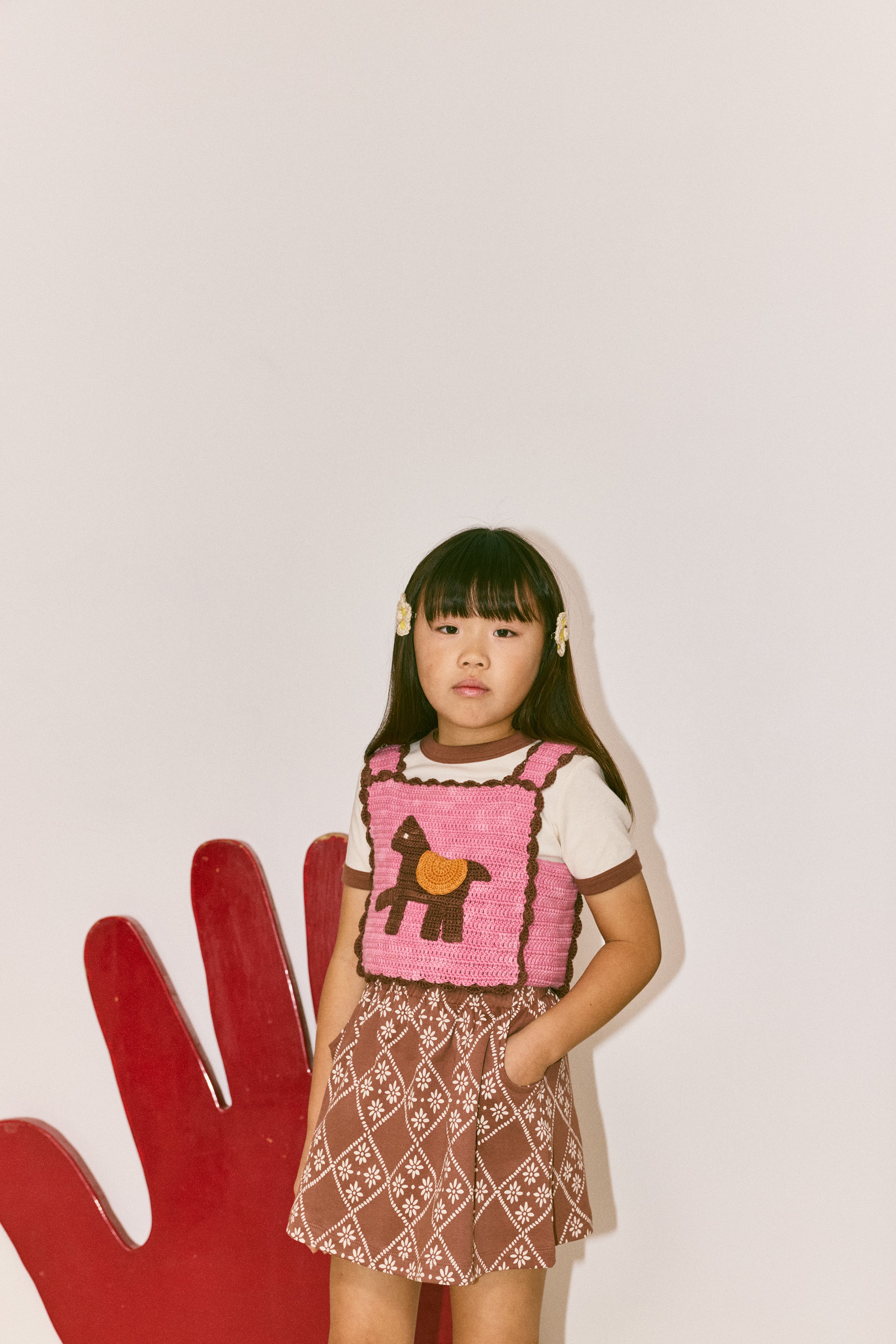 Misha & Puff CROCHET HORSE TOP AZALEA 26ss Drop2